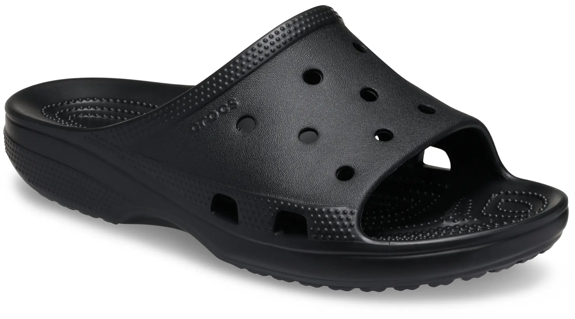 Crocs | Women | Classic Icon | Slides | Black | 3
