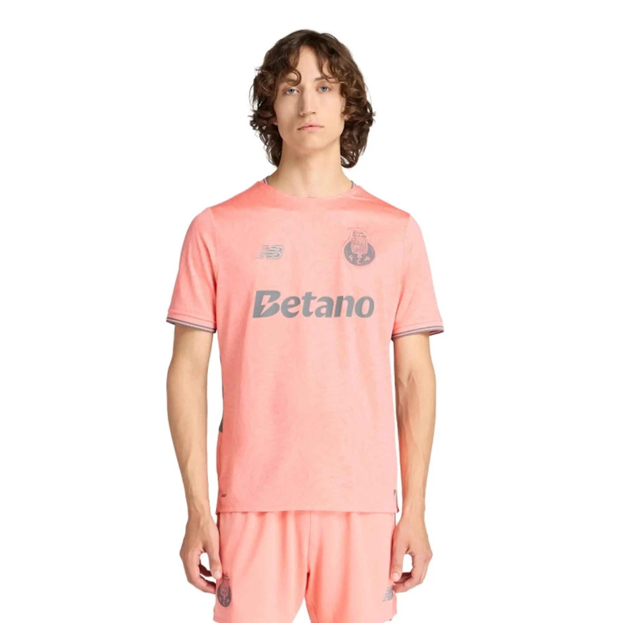 FC Porto Men's New Balance Away Short Sleeve Jersey in Black Polyester