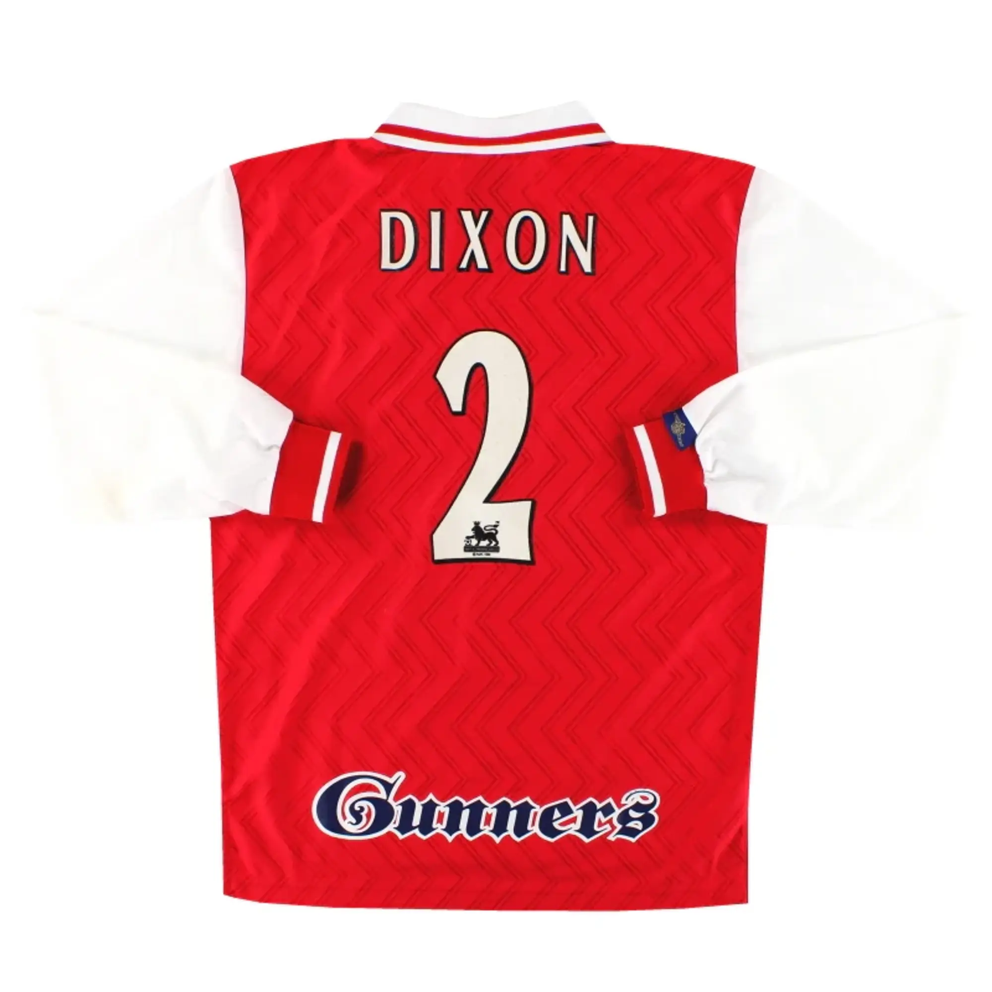 1996-98 Arsenal Nike Home Shirt #2 Dixon L/S M - Arsenal / Excellent / Medium