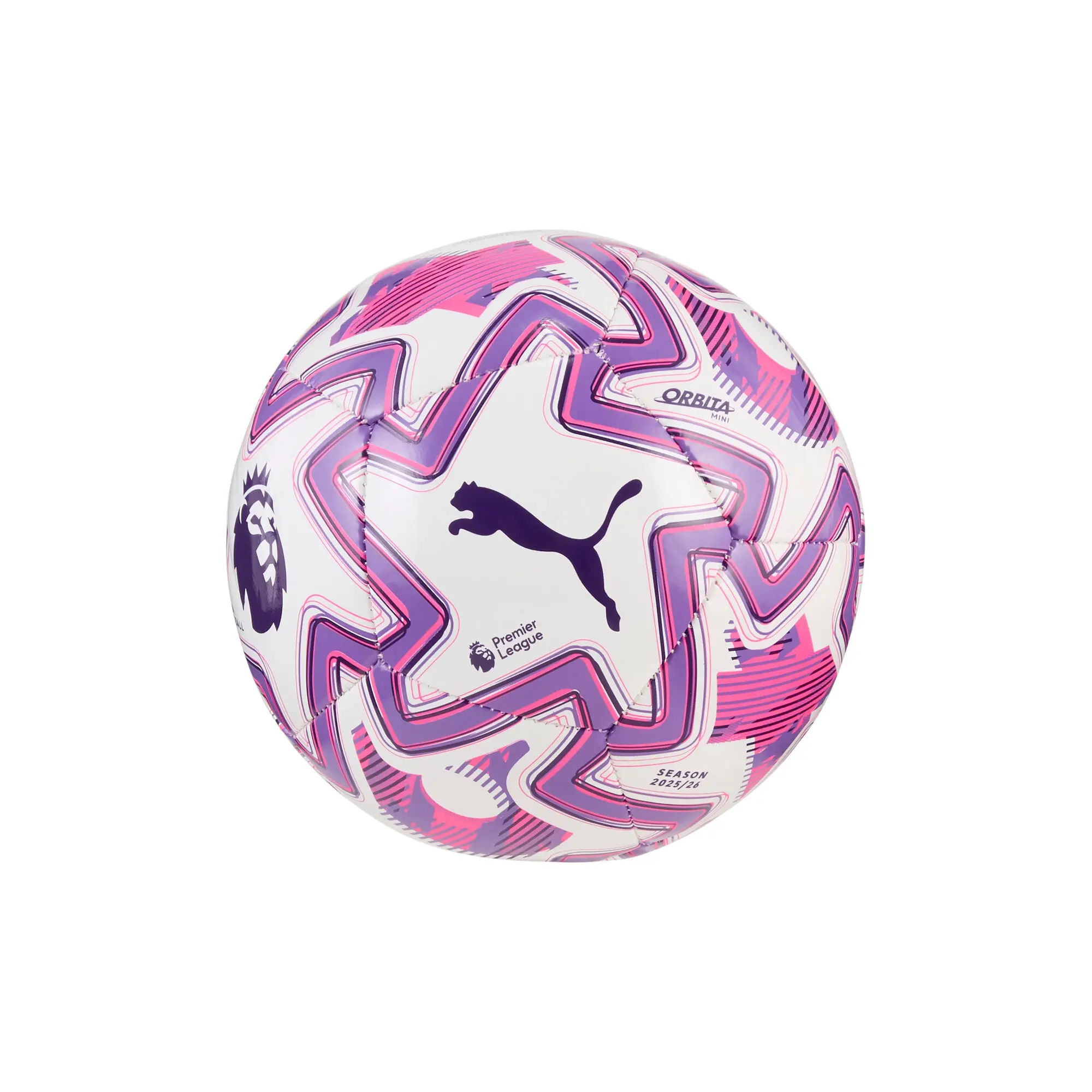 PUMA Orbita Premier League Brilliance Mini Football, White/Multicolor