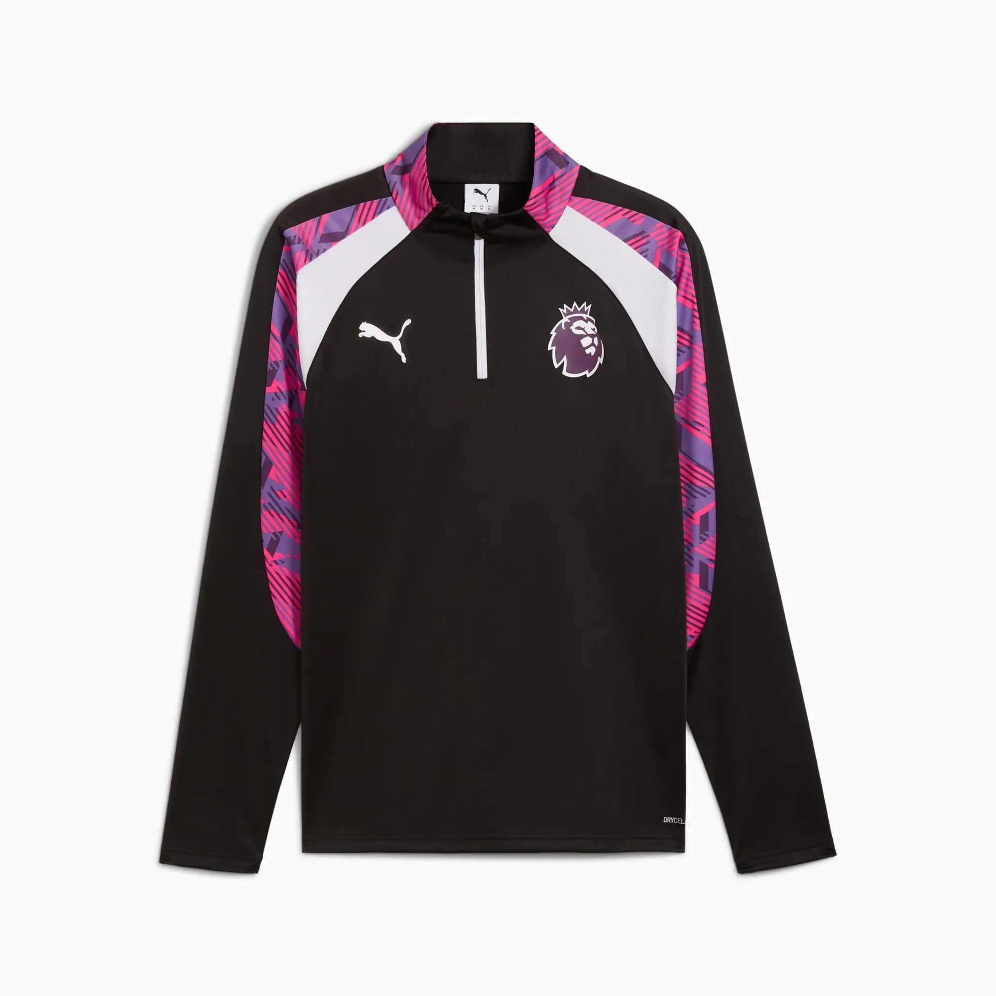 PUMA Premier League Brilliance Quarter-Zip Top Shirt Men, Black/White, size 3XL