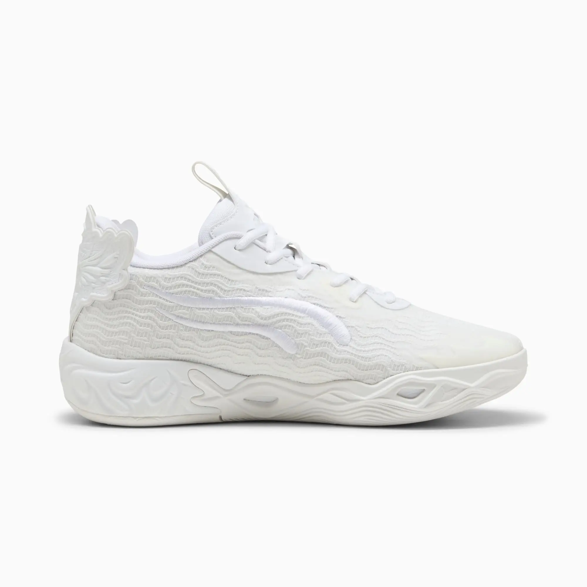 PUMA MB.04 Lo Ice White Basketball Shoes Unisex, White/Sun Struck, size 10
