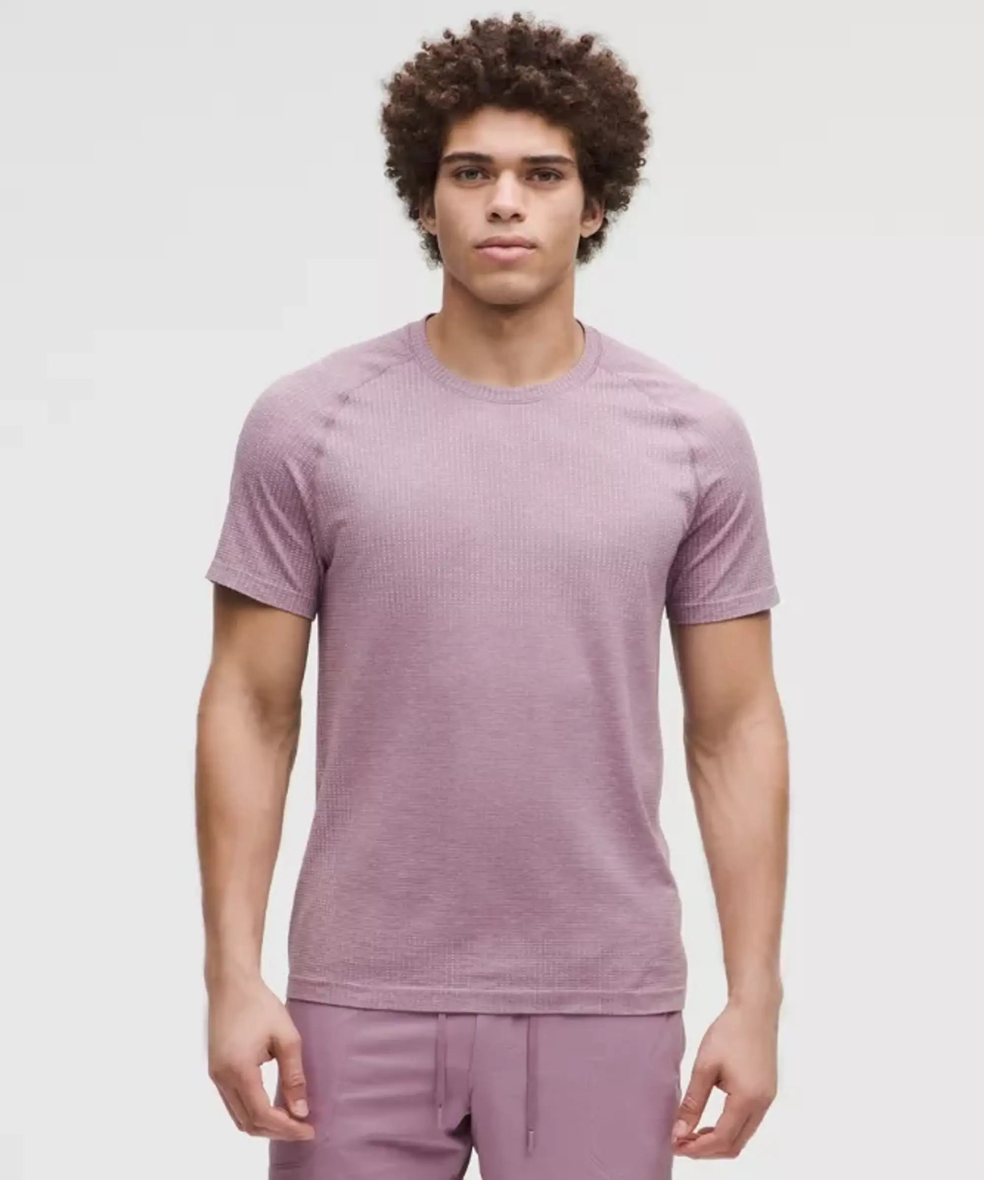 lululemon – Men's Metal Vent Tech Short-Sleeve Shirt – Color Pink/Purple – Size L