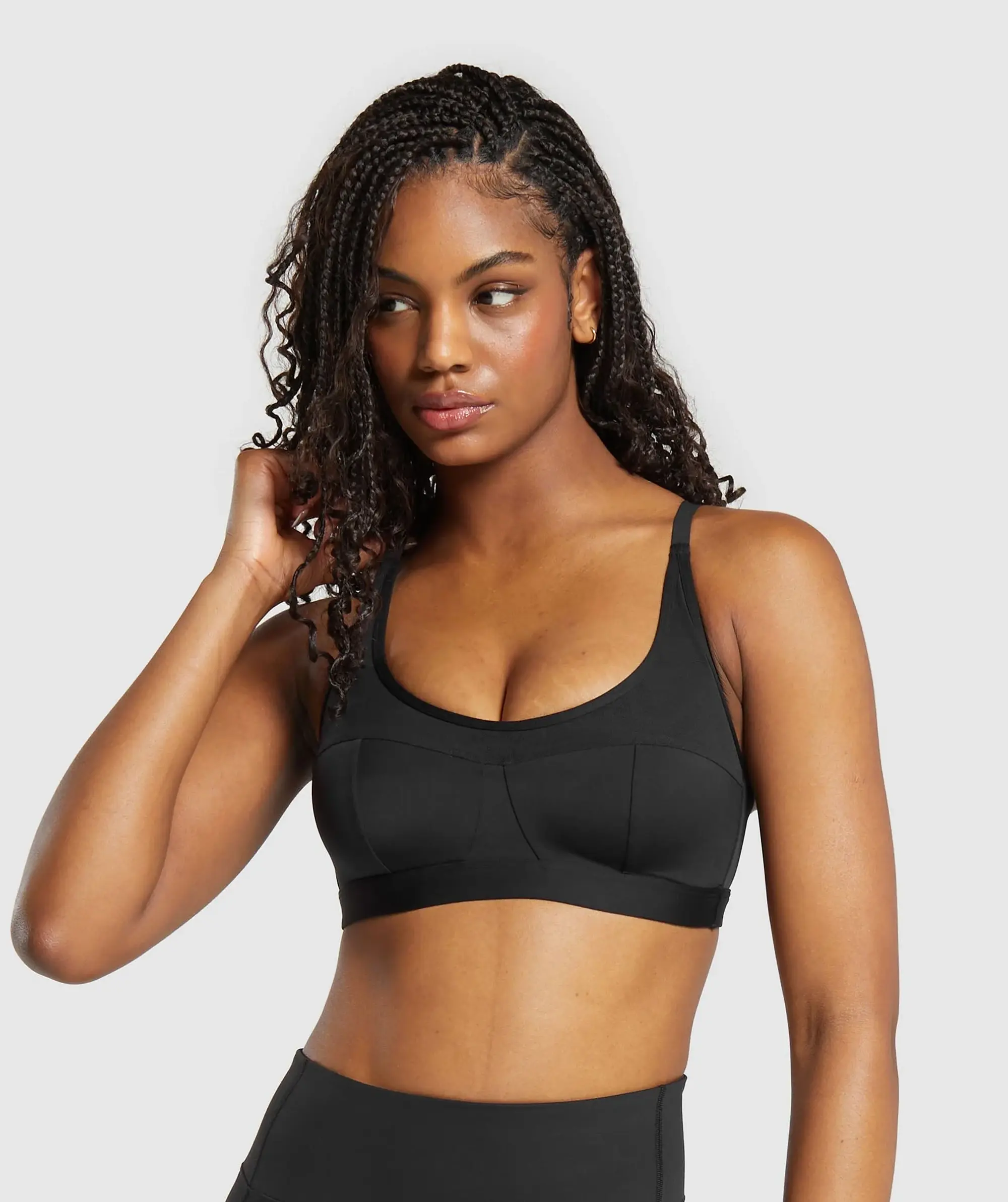  Mesh Sports Bra - Black
