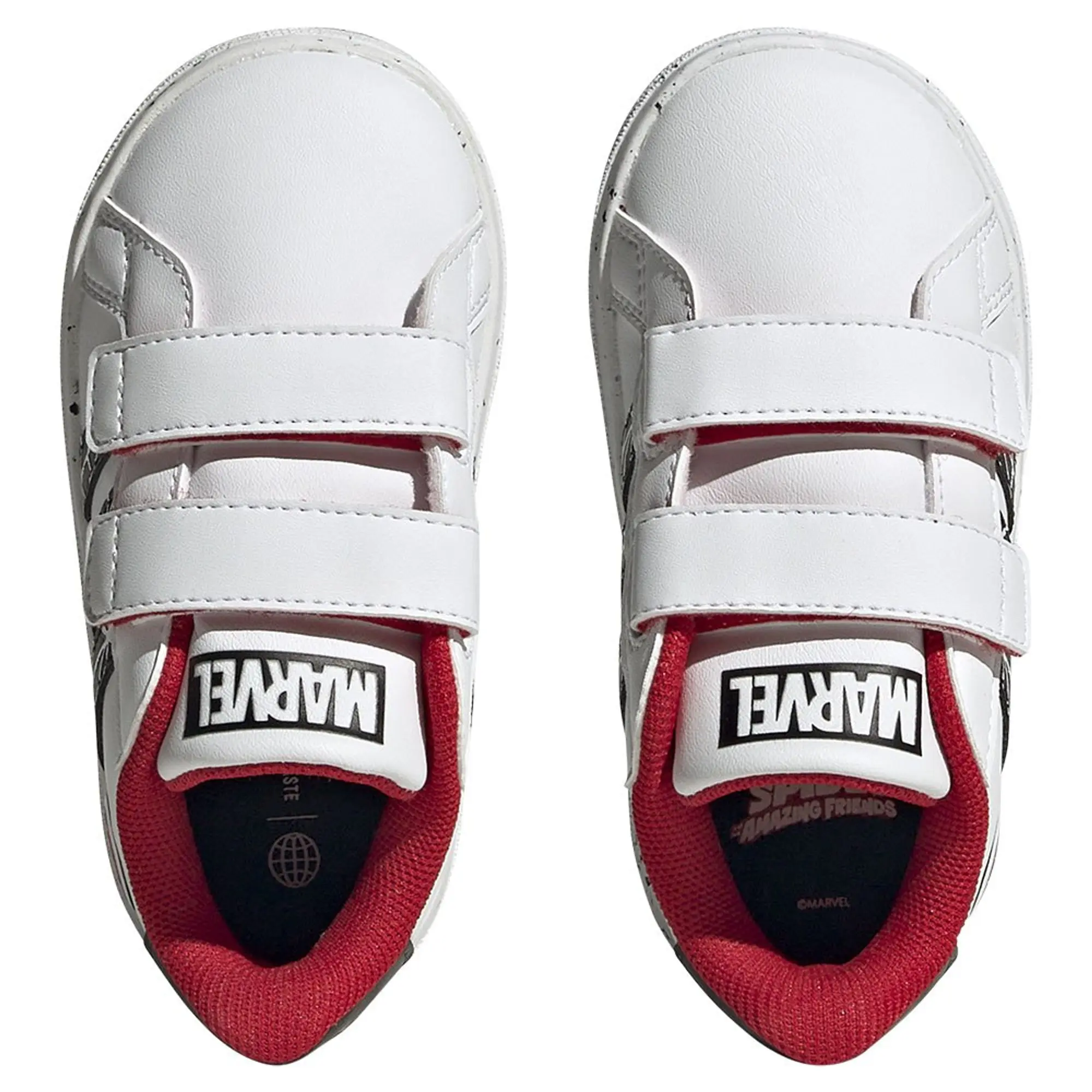 Adidas Grand Court Spider- - Ftwwht / Cblack / Betsca