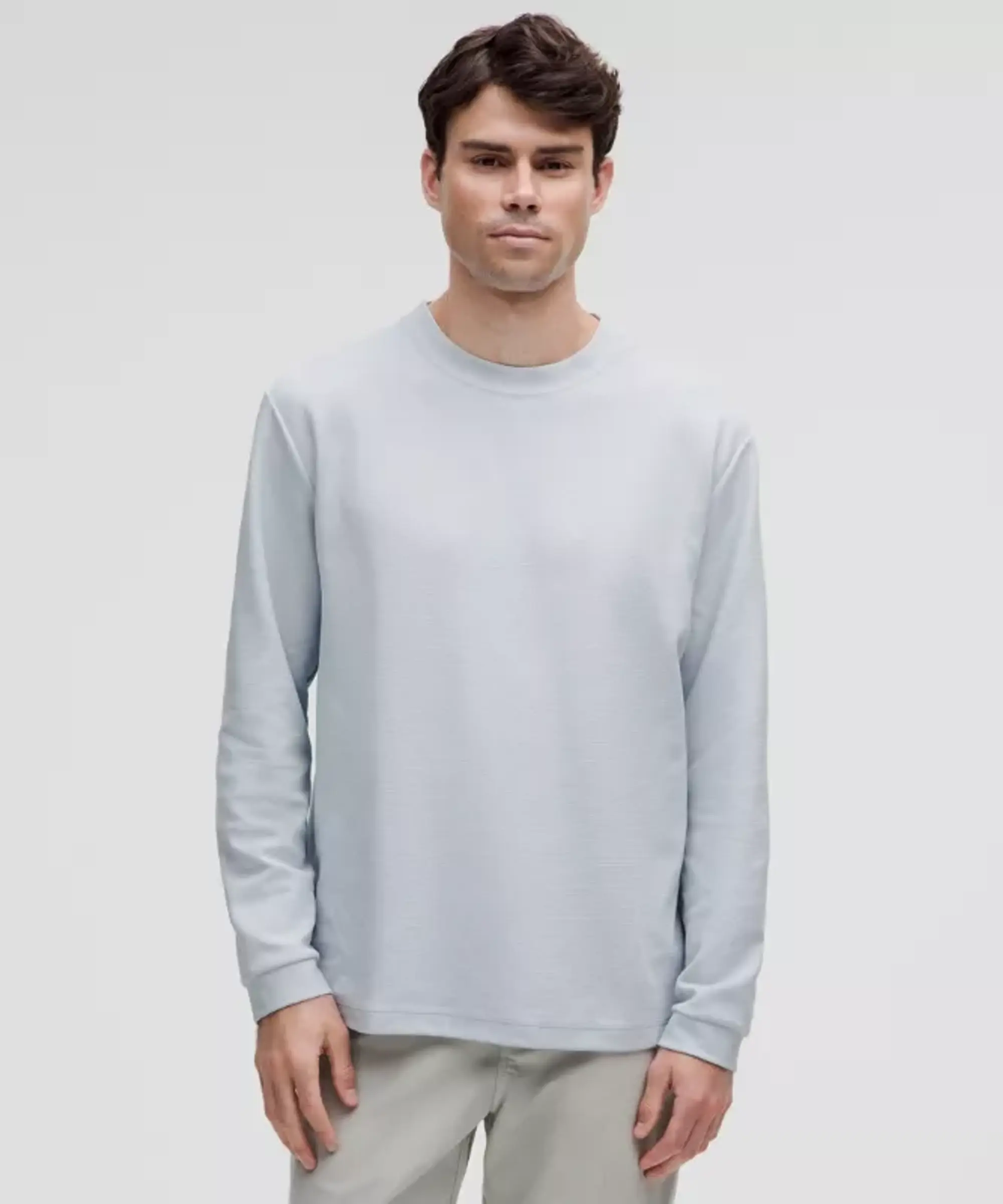 lululemon – Men's Heavyweight Textured Long-Sleeve Shirt – Color Blue – Size L