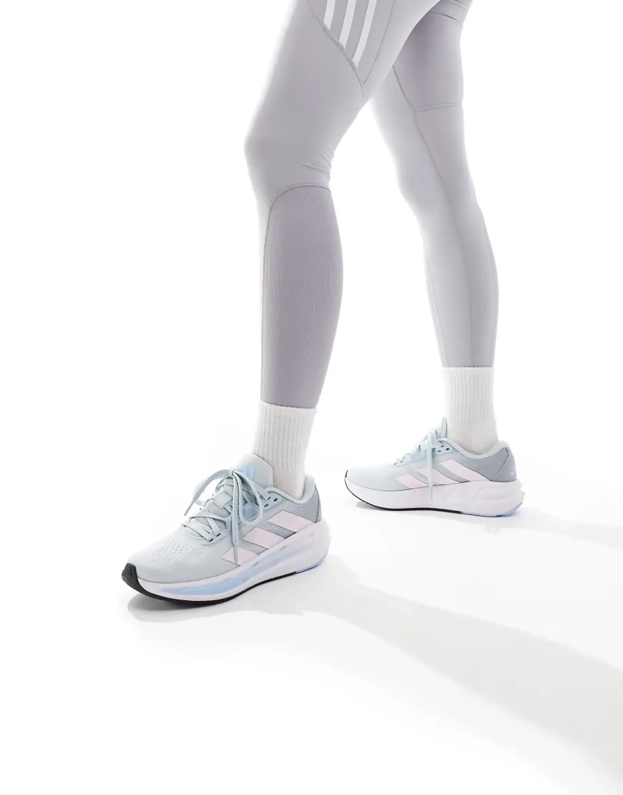 Adidas Running Questar Trainers 3 In Blue And Pink