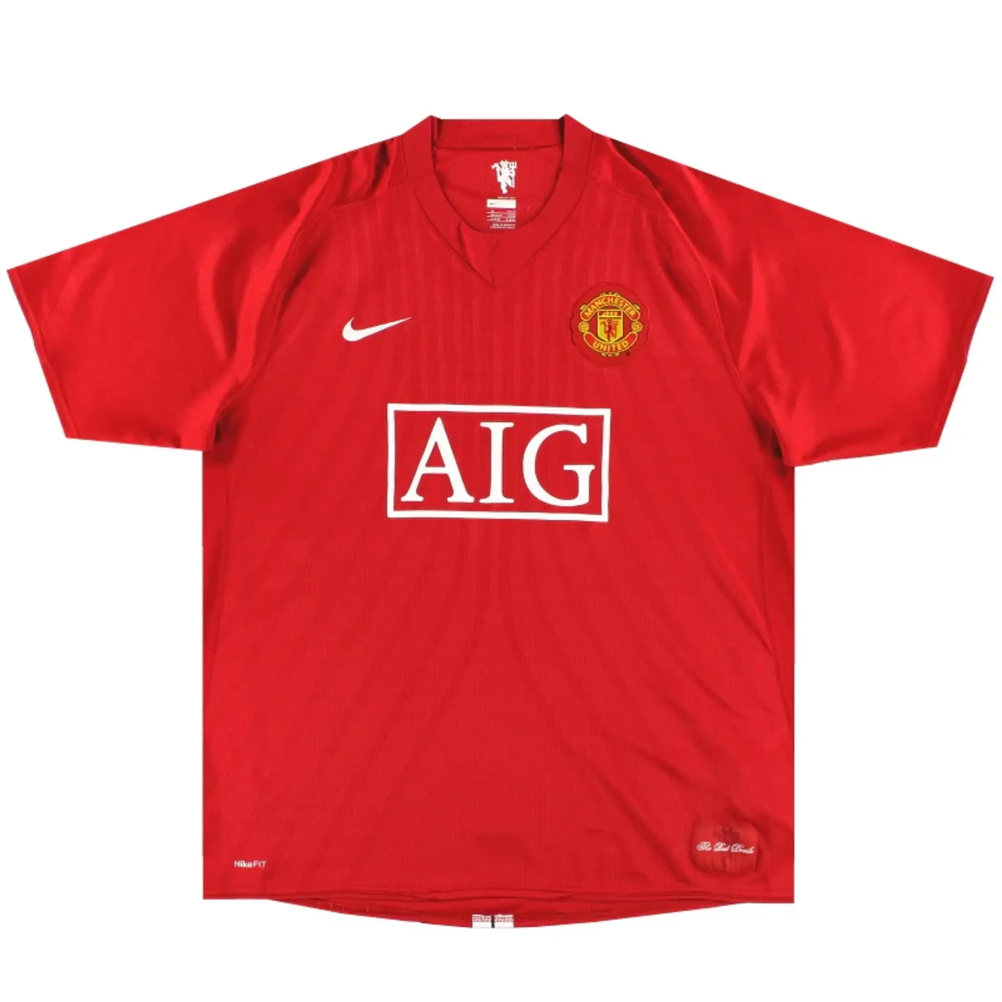 2007-08 Manchester United Nike Home Shirt L - Manchester United / Excellent / Large