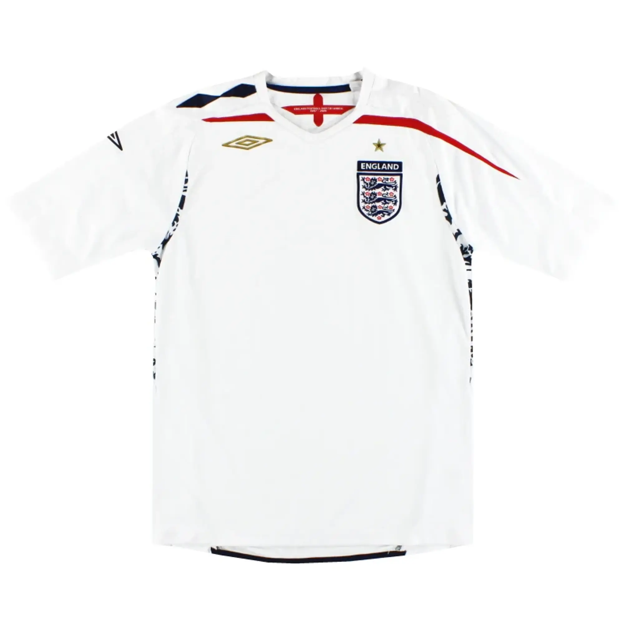 2007-09 England Umbro Home Shirt XXL - England / Very Good / XXL