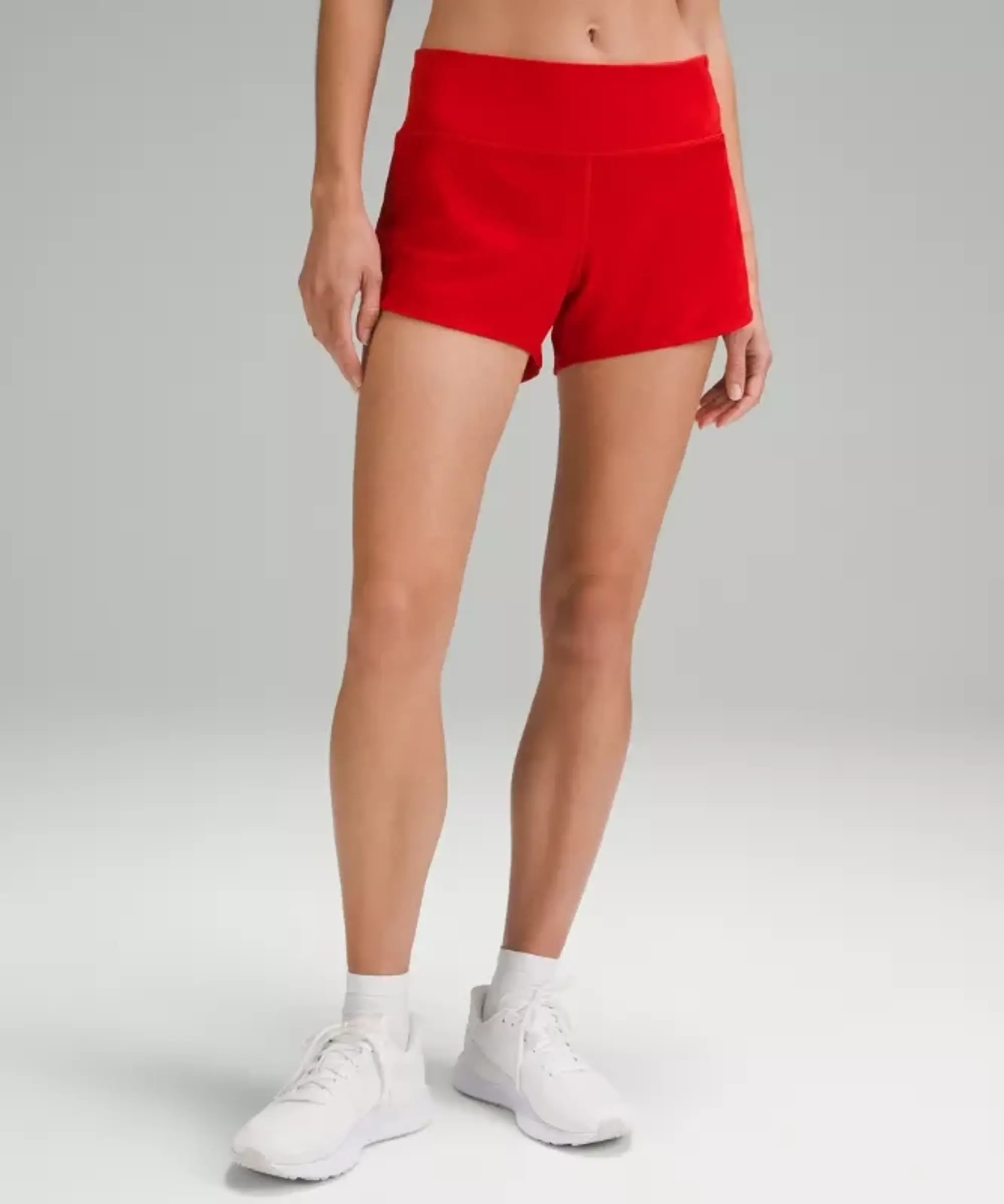 lululemon – Women's Speed Up Mid-Rise Lined Shorts – 4" – Color Dark Red/Neon/Red – Size 12