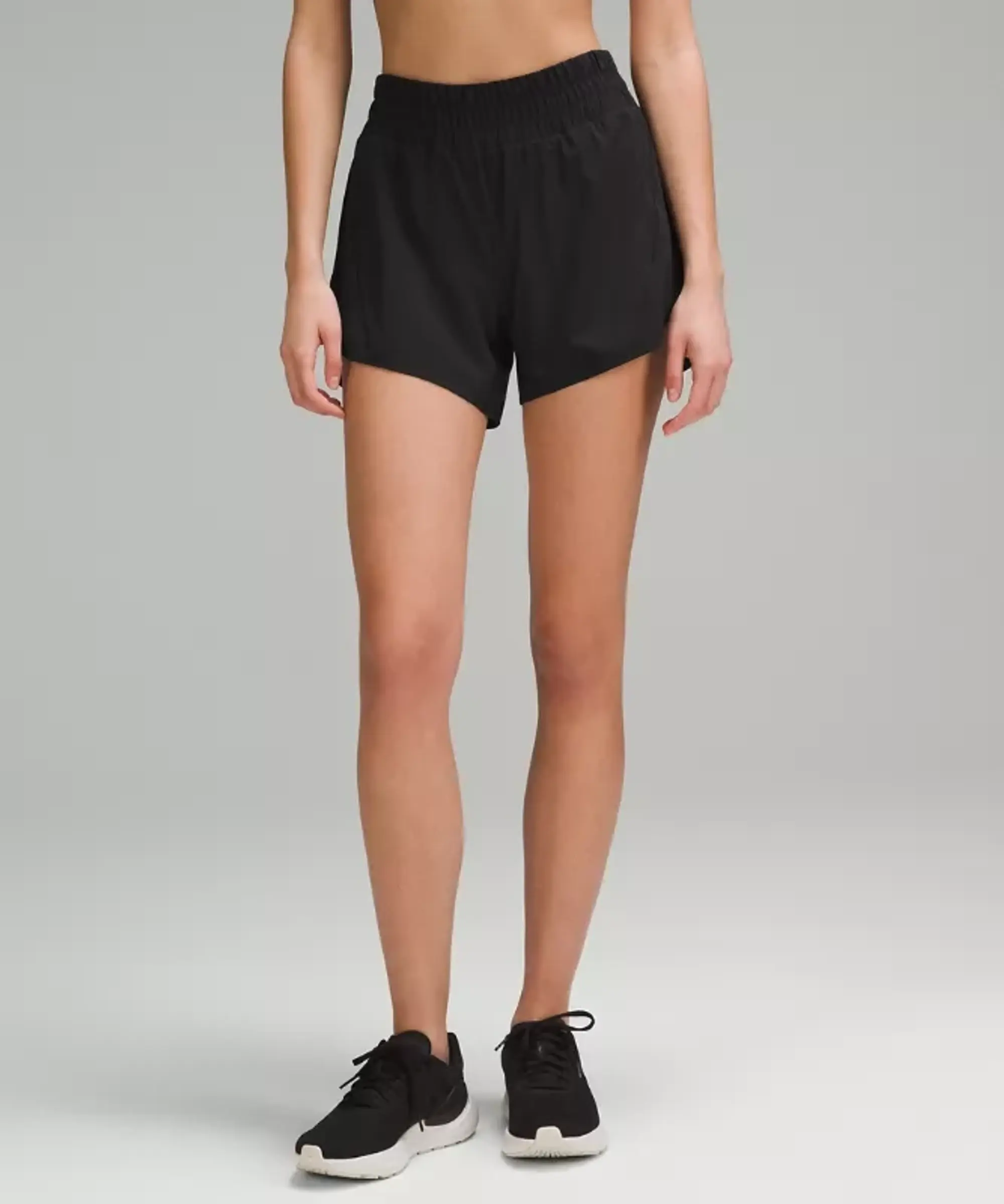lululemon – Women's Track That Mid-Rise Lined Shorts – 5" – Color Black – Size 14