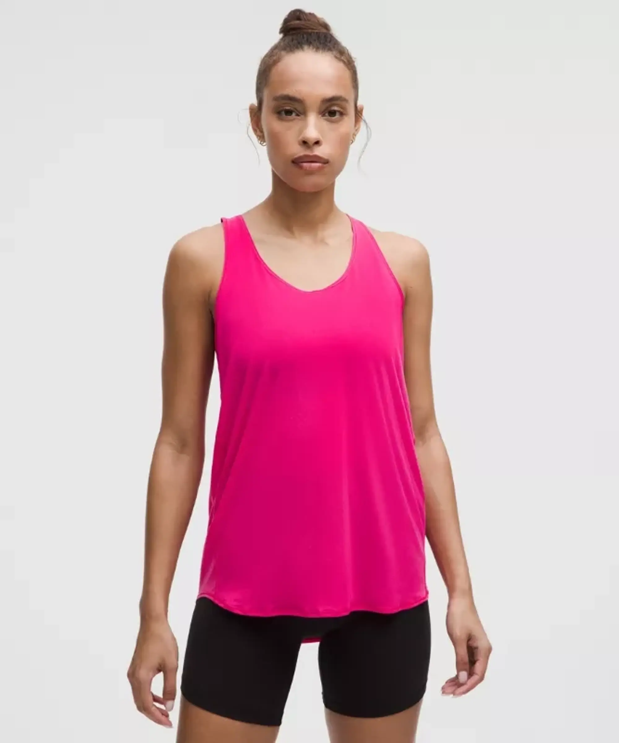 lululemon – Women's Essential Tank Top Pleated – Color Pink/Neon – Size 14