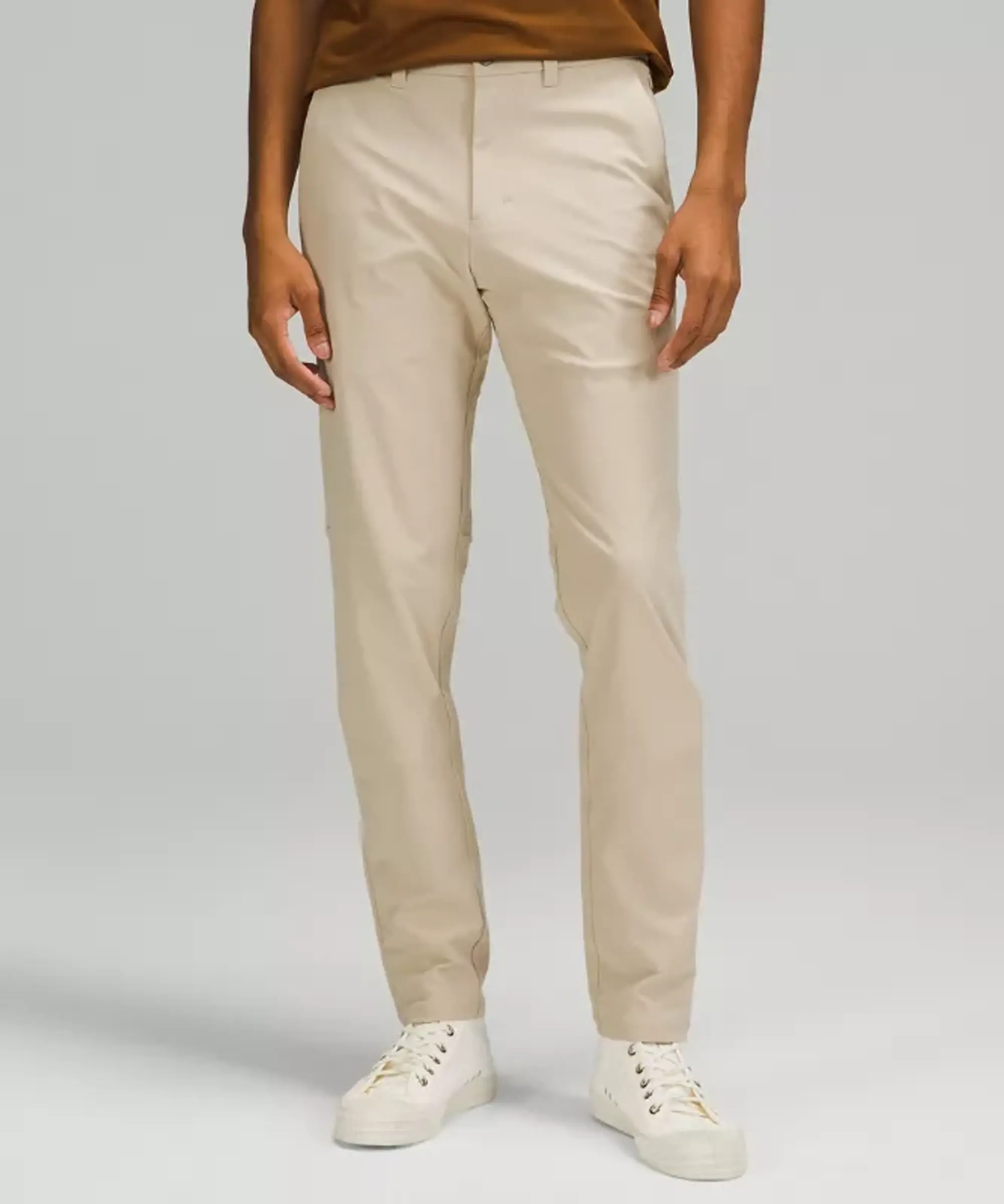 lululemon – Men's Commission Slim-Fit Trousers 34L – Color Khaki – Size 32
