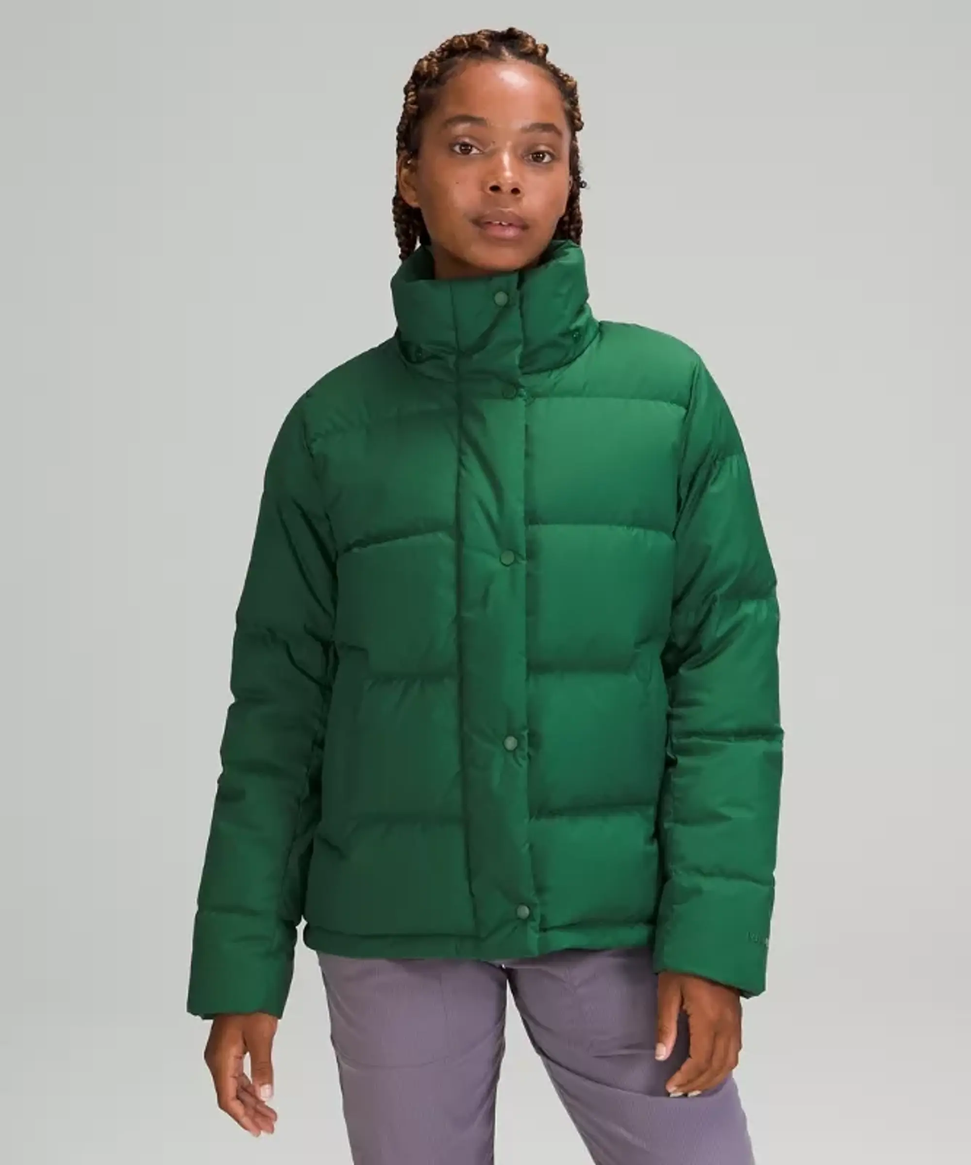 lululemon – Women's Wunder Puff 600-Down-Fill Jacket – Color Green – Size 12