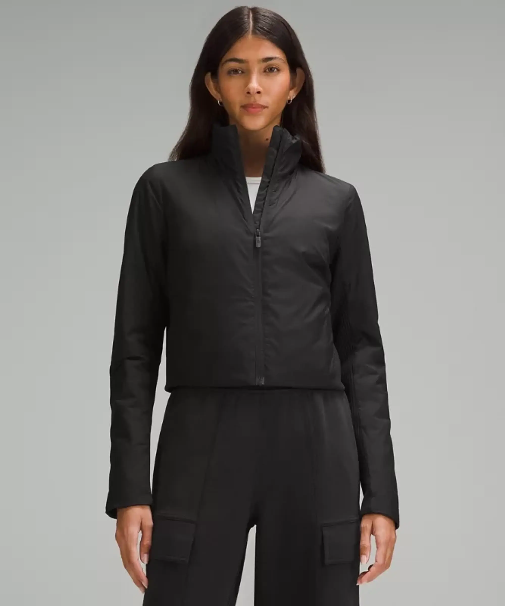 lululemon – Women's SoftMatte Insulated Cropped Jacket – Color Black – Size 12