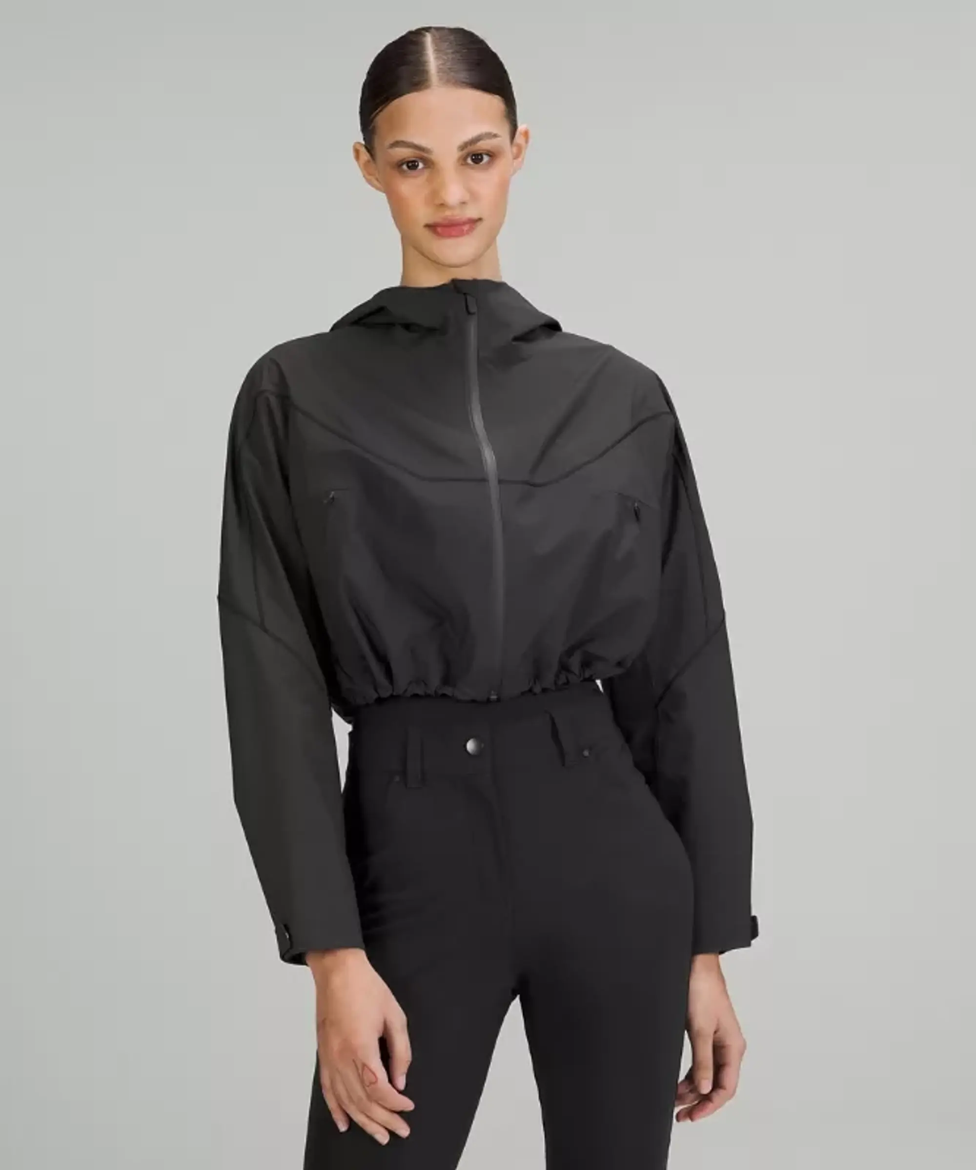 lululemon – Women's Team Canada 22 Cropped Jacket COC Logo – Color Black – Size 10