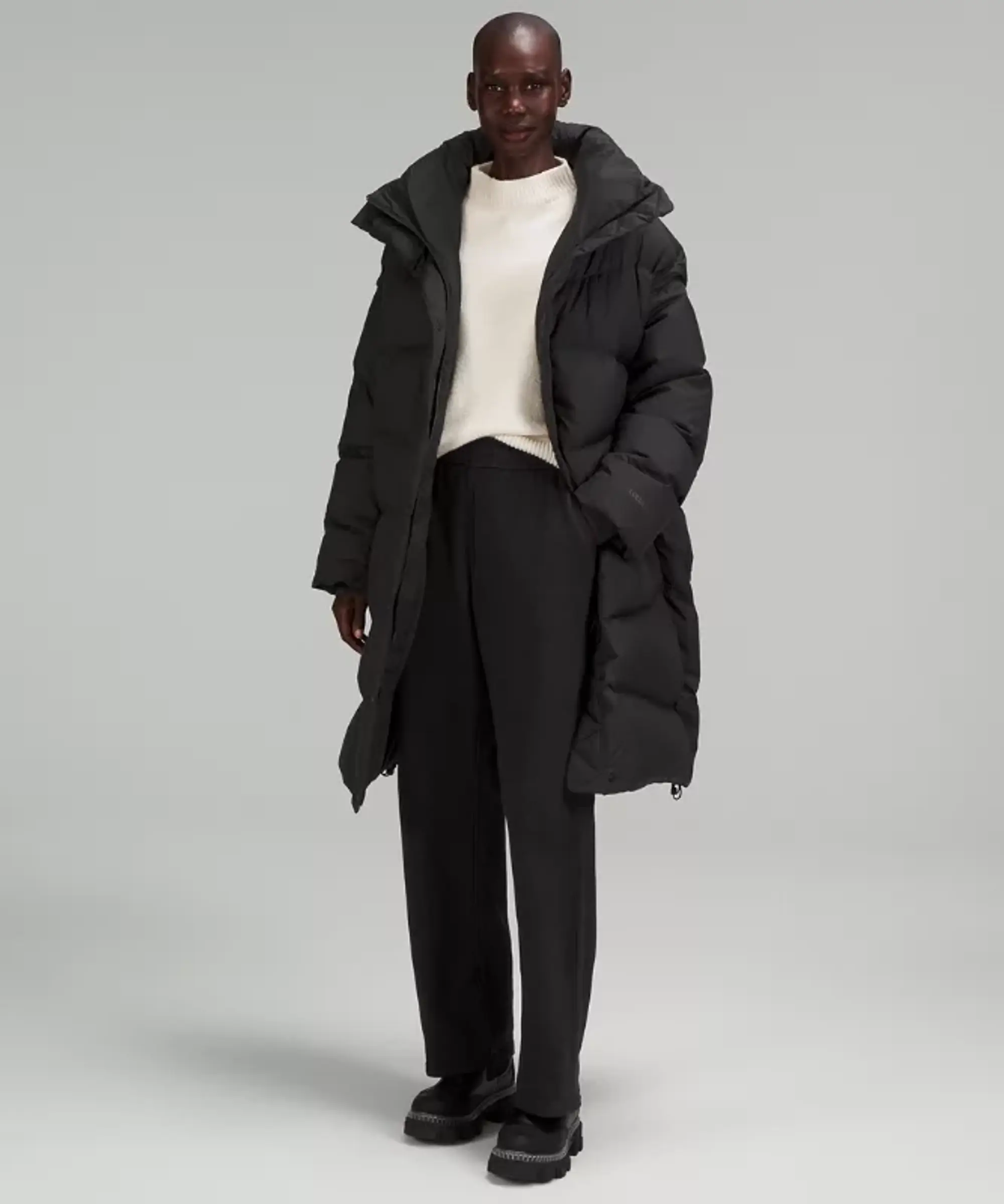 lululemon – Women's Long Oversized Down Jacket – Color Black – Size M/L