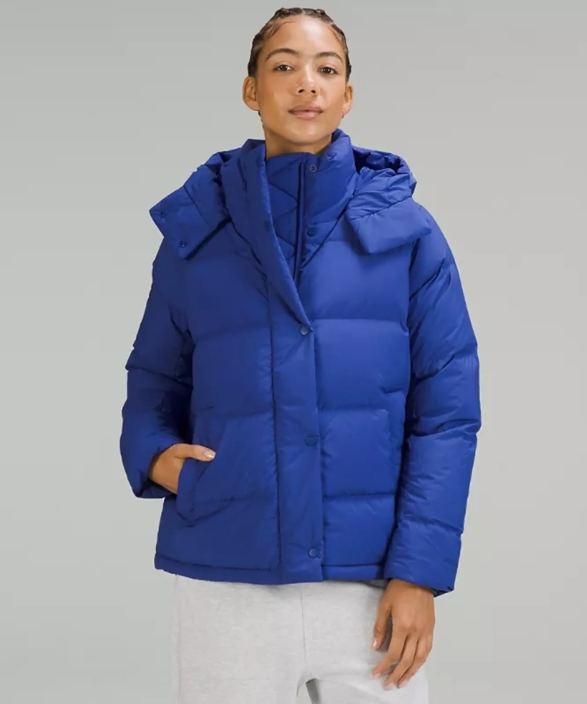 lululemon – Women's Wunder Puff 600-Down-Fill Jacket – Color Blue – Size 12