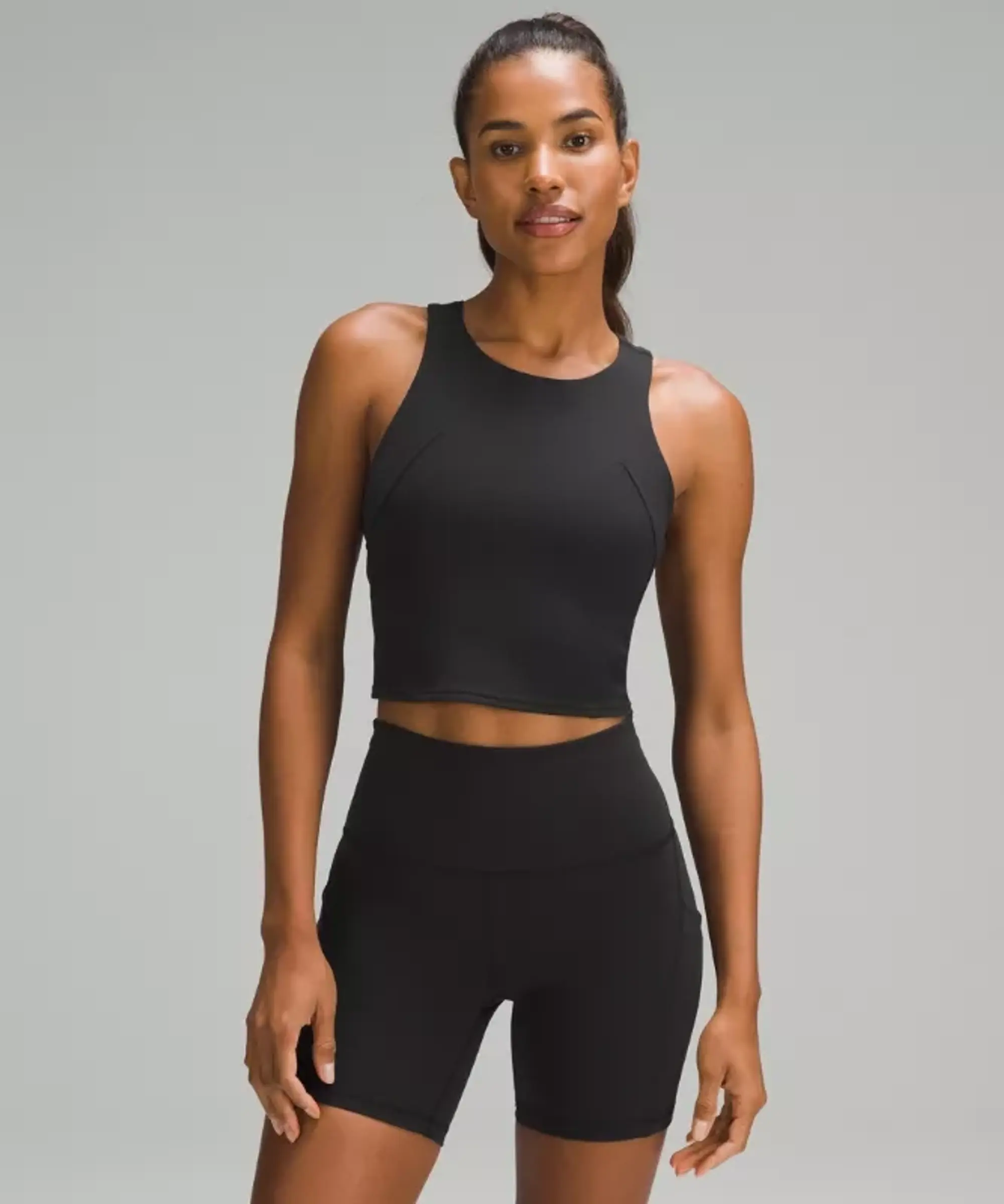 lululemon – Women's Wunder Train Racerback Tank Top Medium Support – Color Black – Size 0
