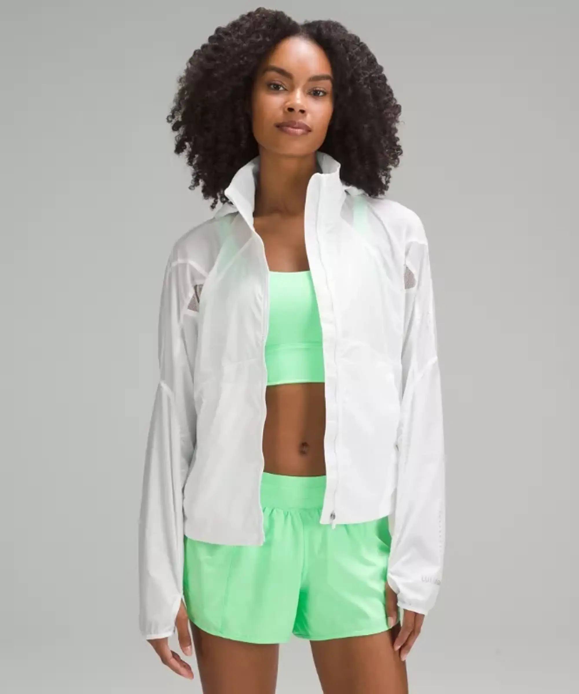 lululemon – Women's Classic-Fit Ventilated Running Jacket – Color White – Size 12