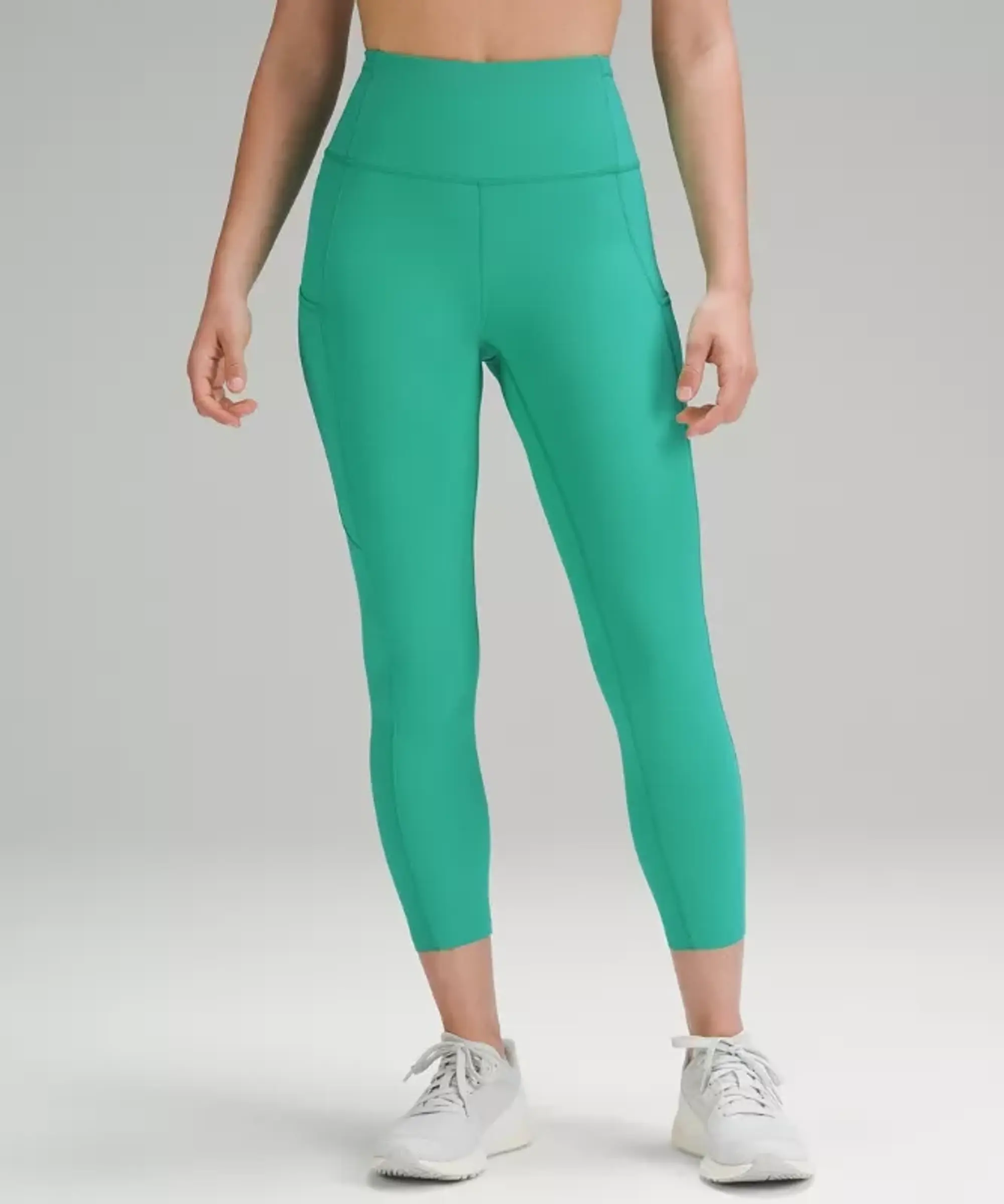 lululemon – Women's Fast and Free High-Rise Crop Leggings – 23" – Color Green – Size 0