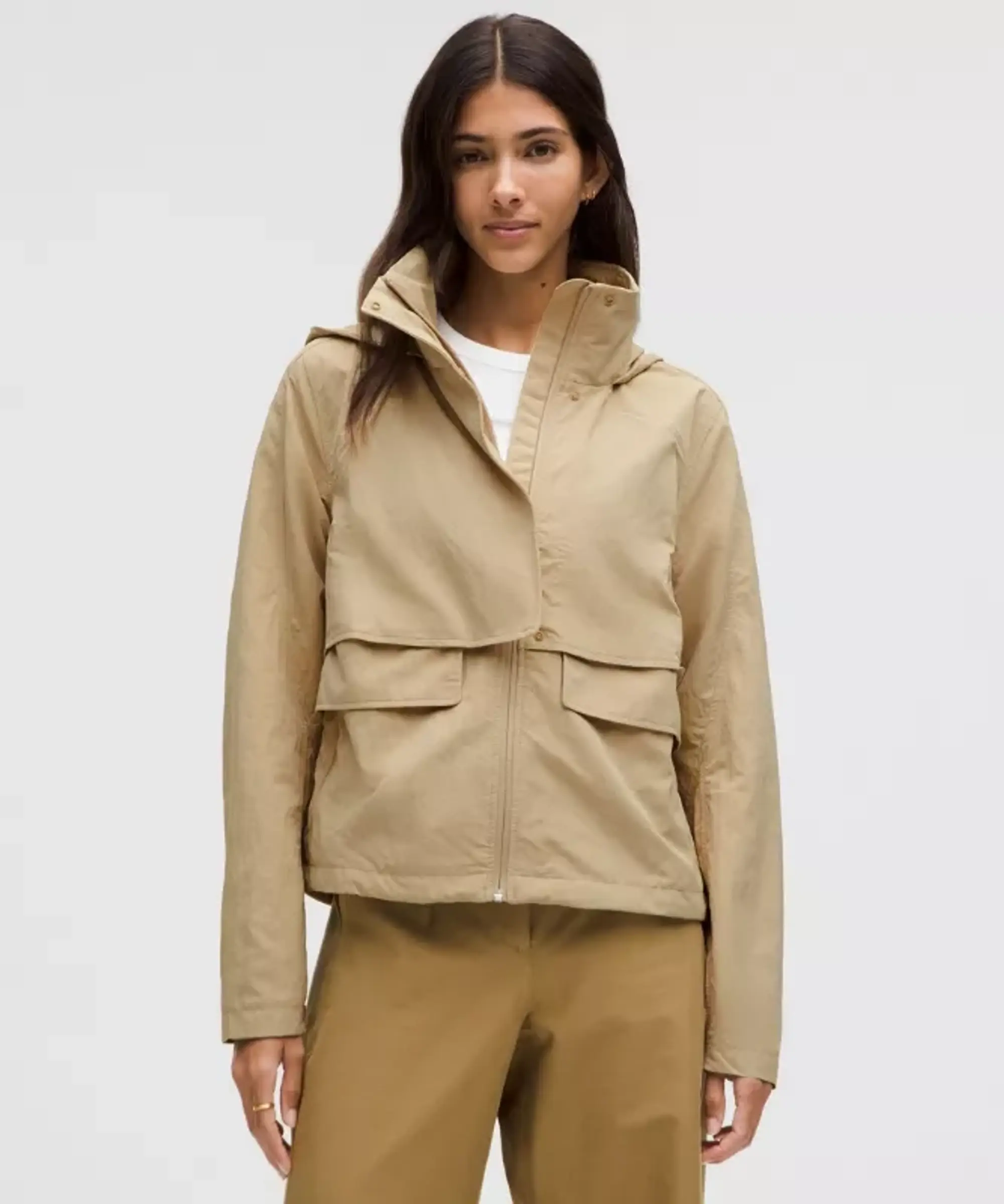 lululemon – Women's Always Effortless Classic-Fit Jacket – Color Khaki – Size 10