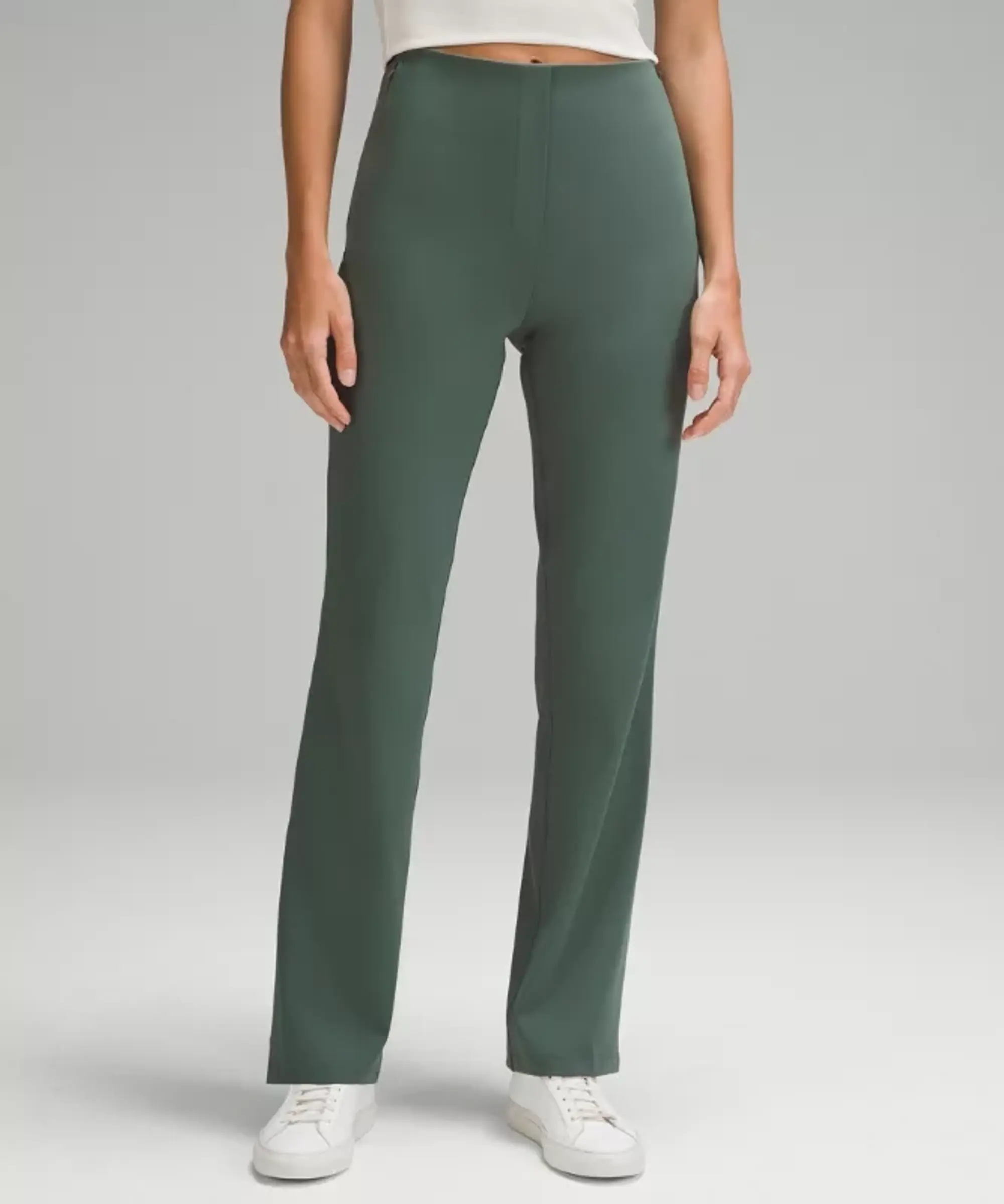 lululemon – Women's Smooth Fit Pull-On High-Rise Pants Regular – Color Green – Size 8