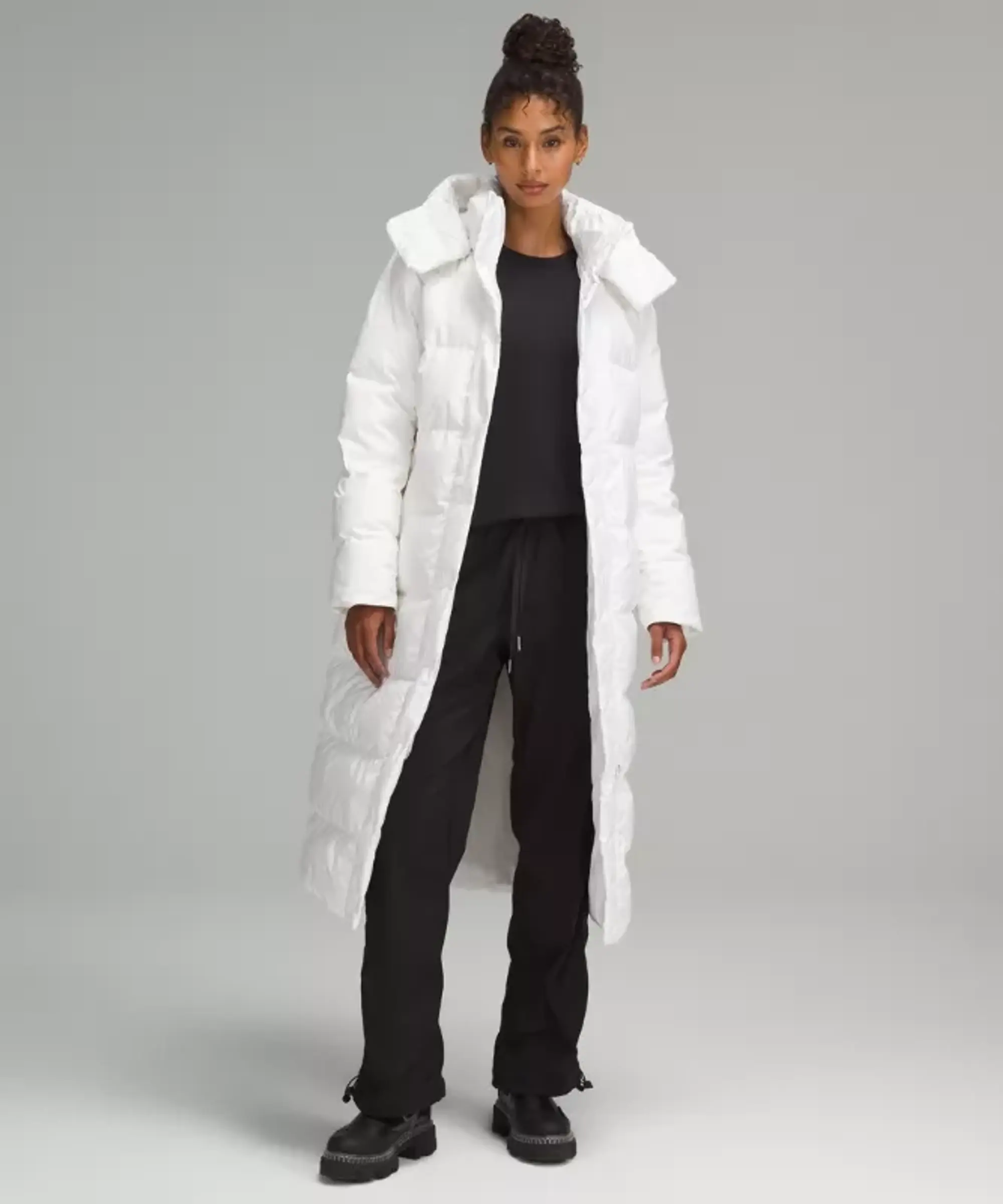 lululemon – Women's Wunder Puff 600-Down-Fill Long Jacket – Color White – Size 0