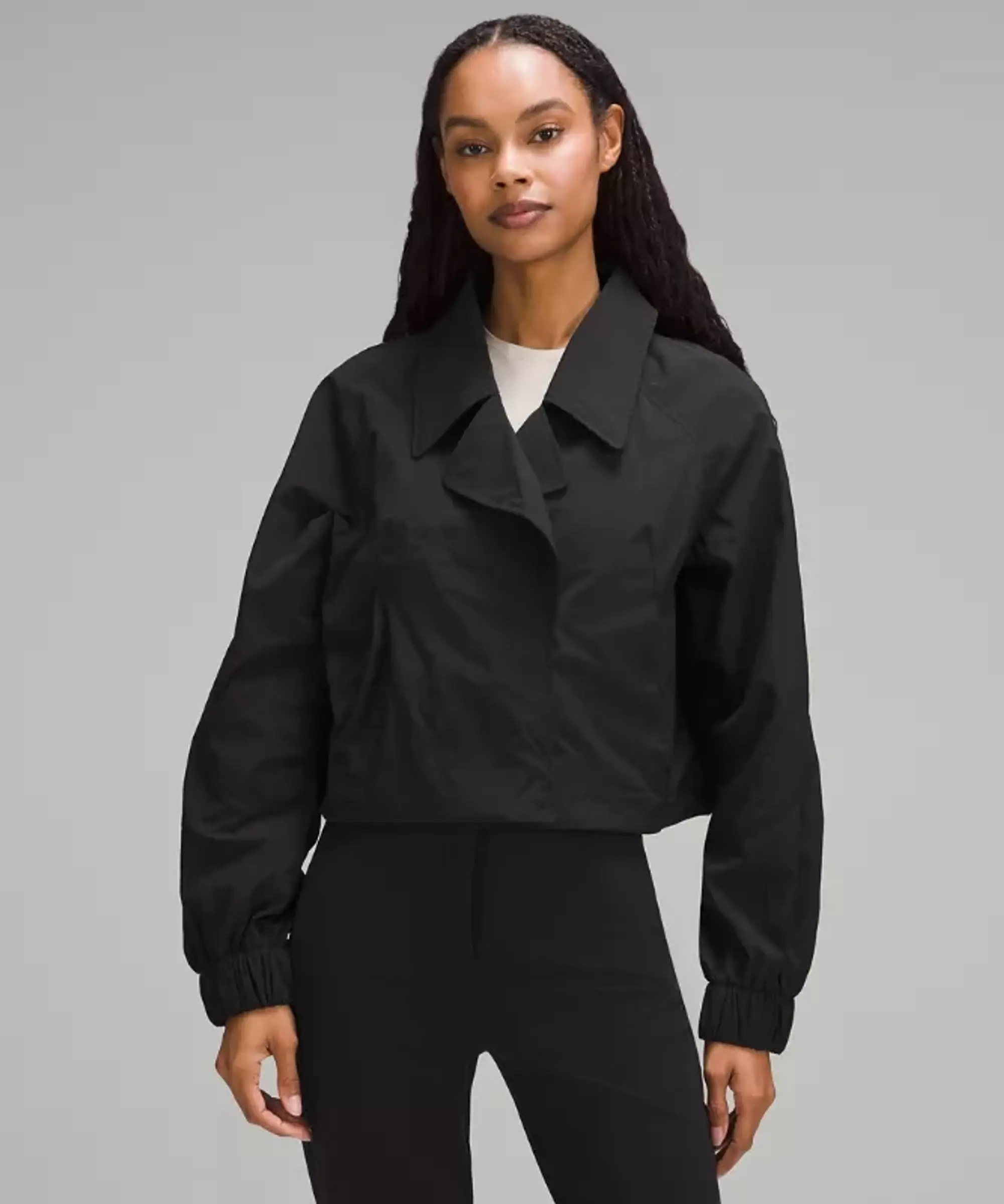 lululemon – Women's Cropped Trench Jacket – Color Black – Size 2XS