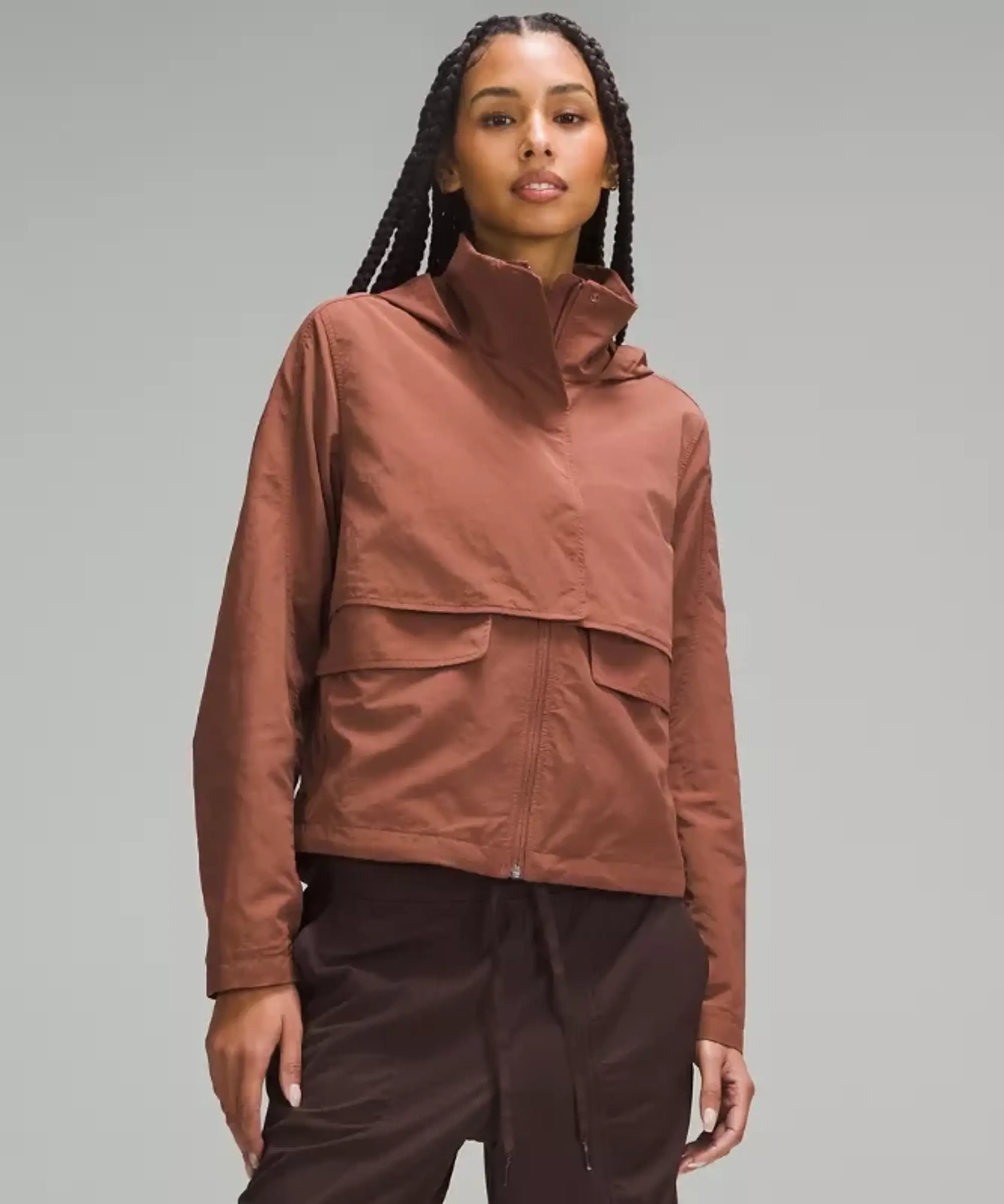 lululemon – Women's Always Effortless Classic-Fit Jacket – Color Brown – Size 10