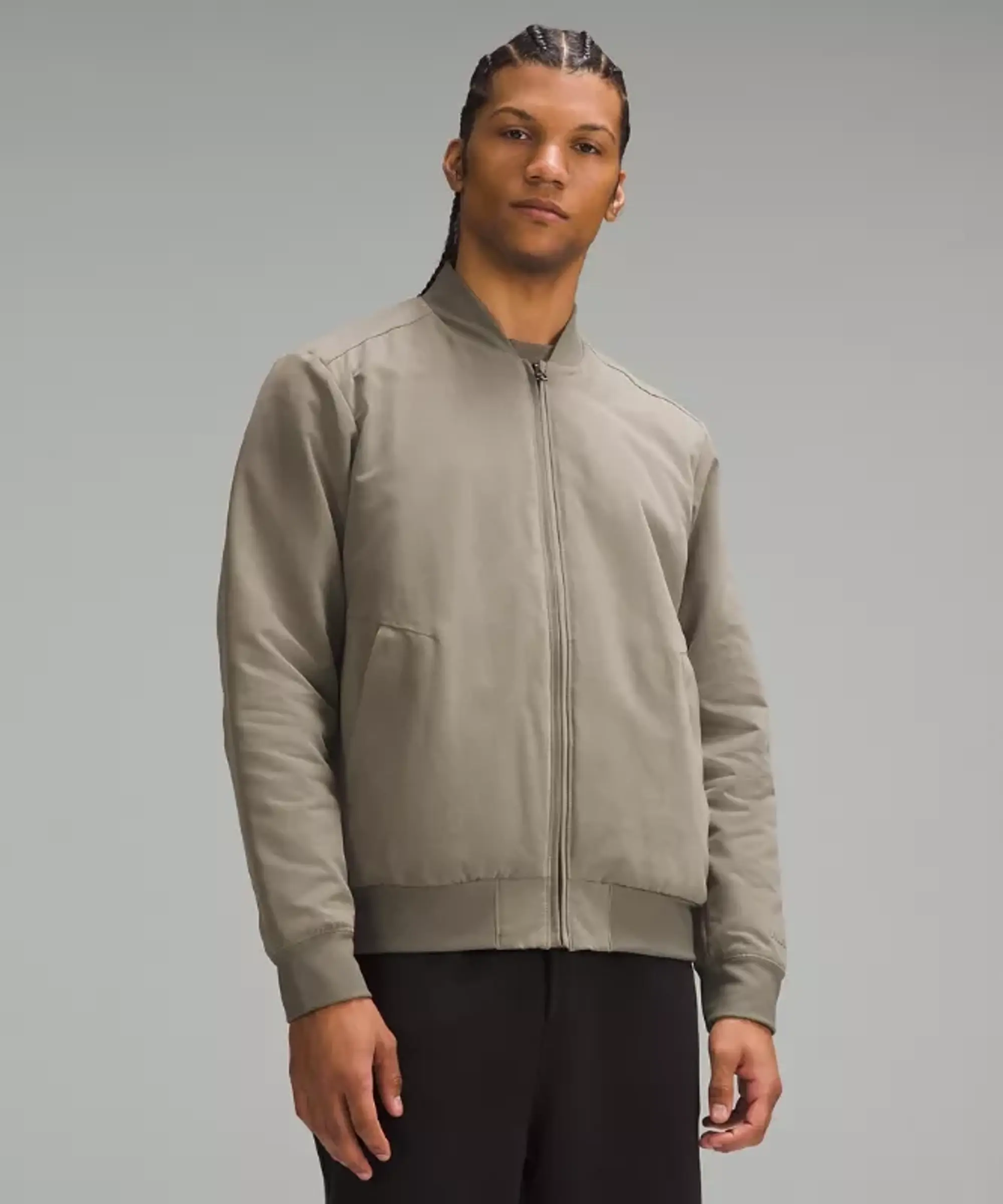 lululemon – Men's Switch Over Bomber Jacket – Color Brown – Size S