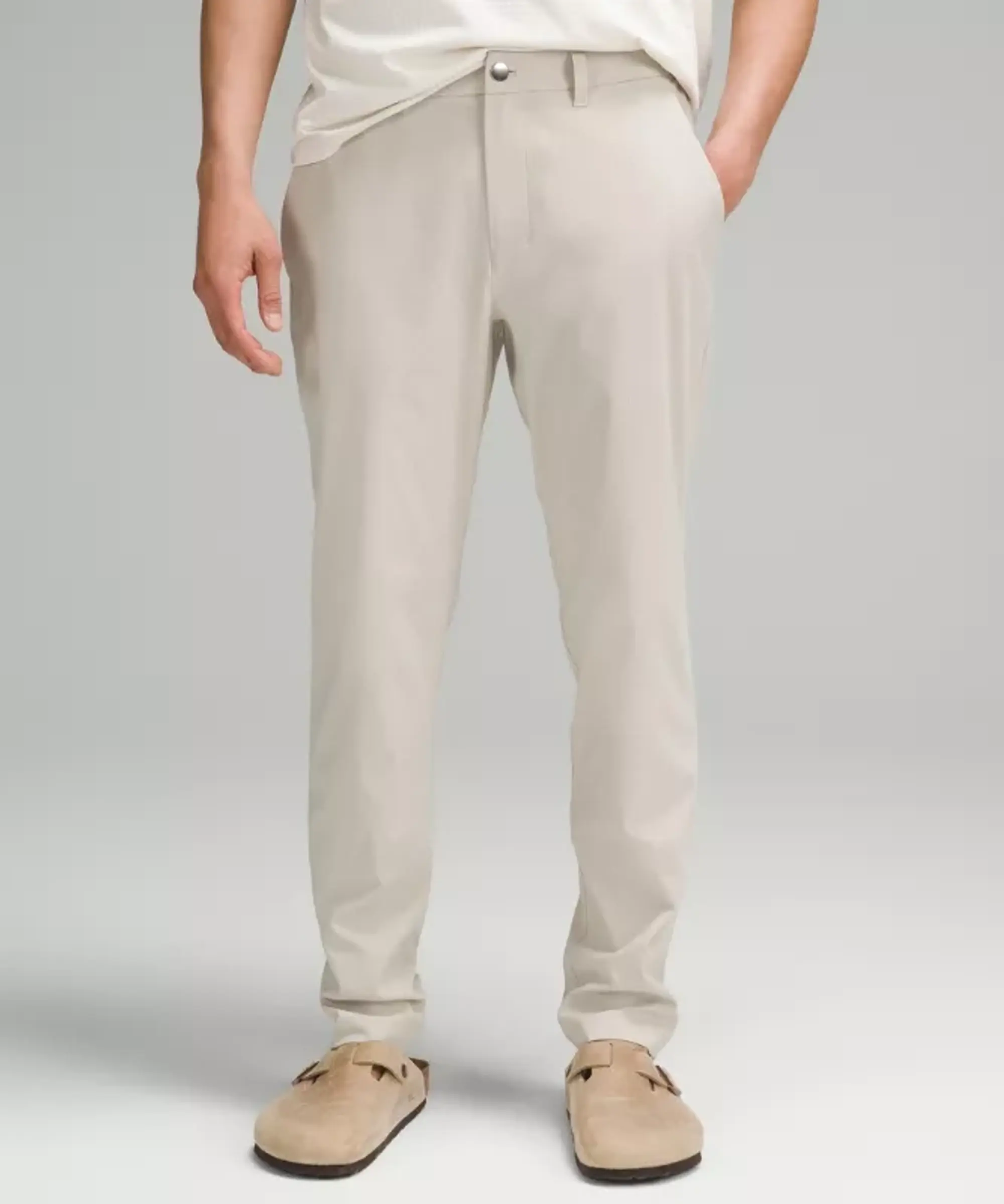 lululemon – Men's ABC Slim-Fit Trousers 32L – Color White – Size 28