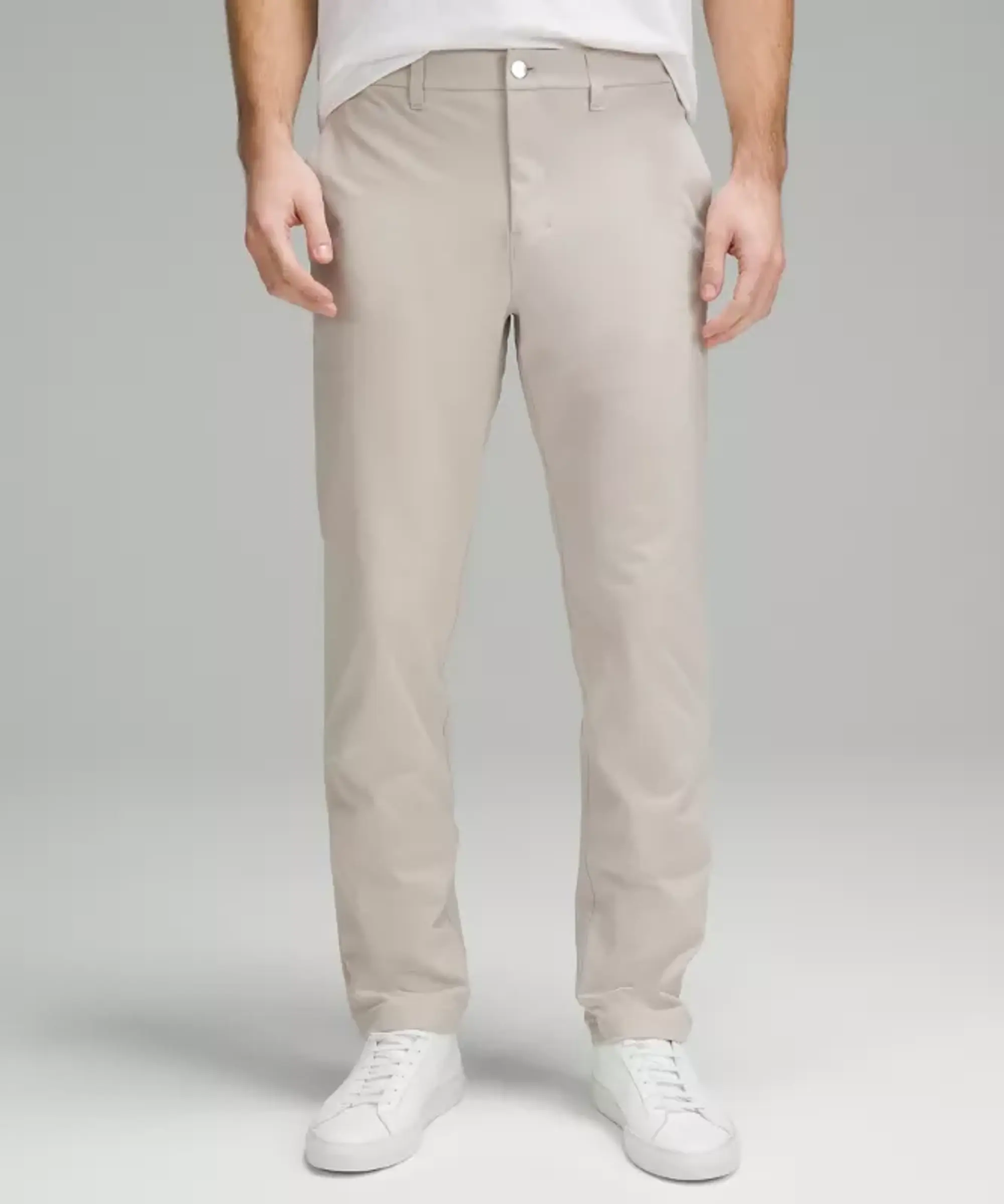 lululemon – Men's ABC Classic-Fit Trousers 32L Warpstreme – Color Khaki – Size 28