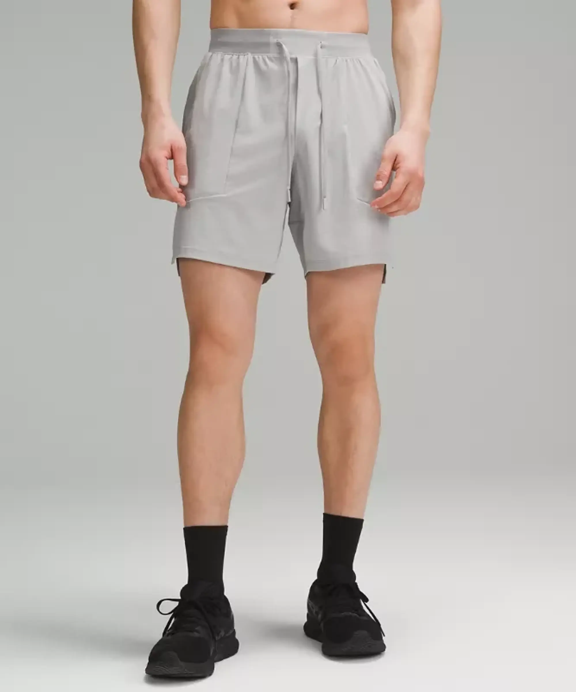 lululemon – Men's License to Train Linerless Shorts – 7" – Color Silver/Grey – Size 2XL
