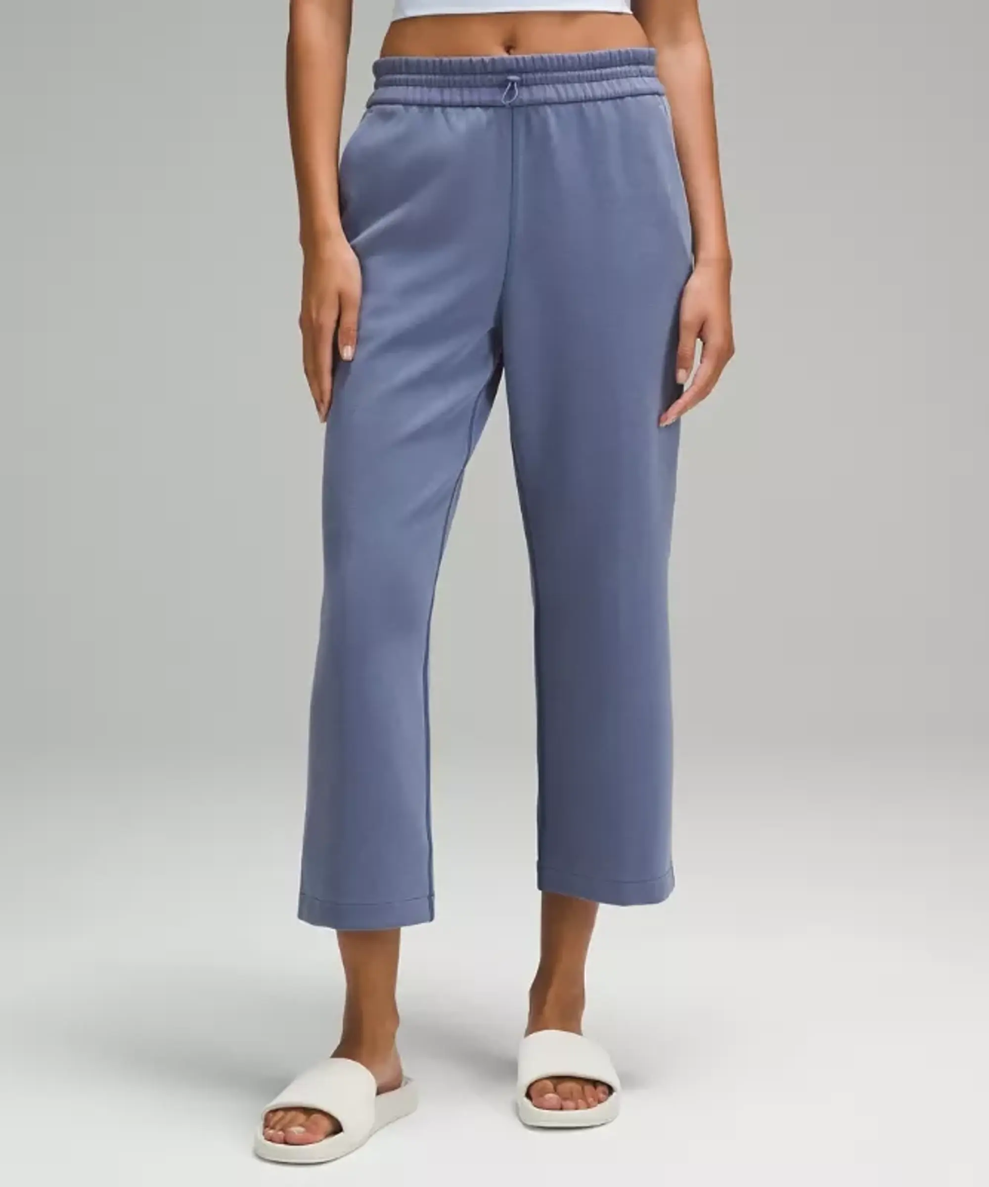 lululemon – Women's Softstreme High-Rise Straight-Leg Cropped Pants – Color Blue – Size 10