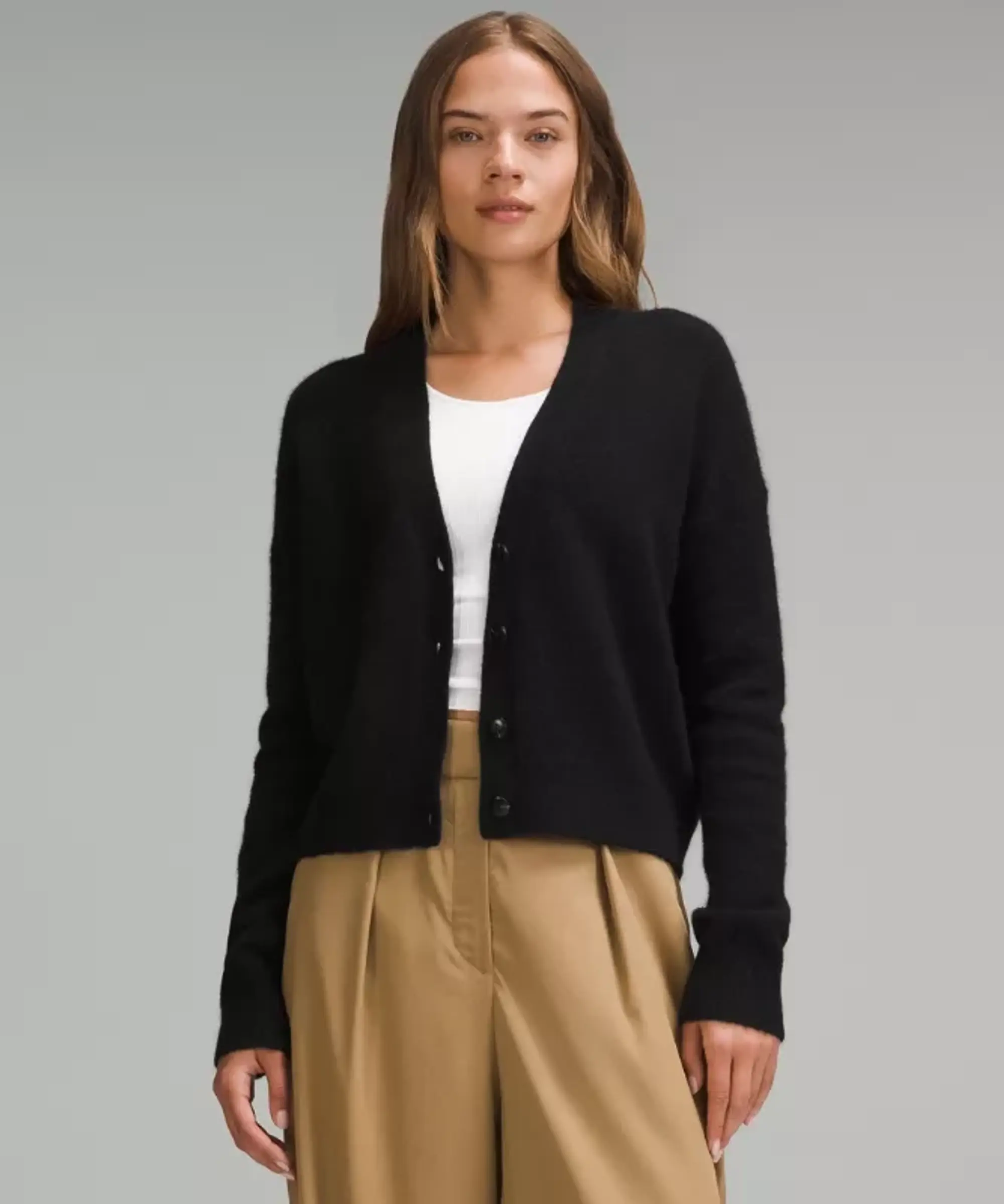 lululemon – Women's Alpaca Cardigan Sweater – Color Black – Size XL