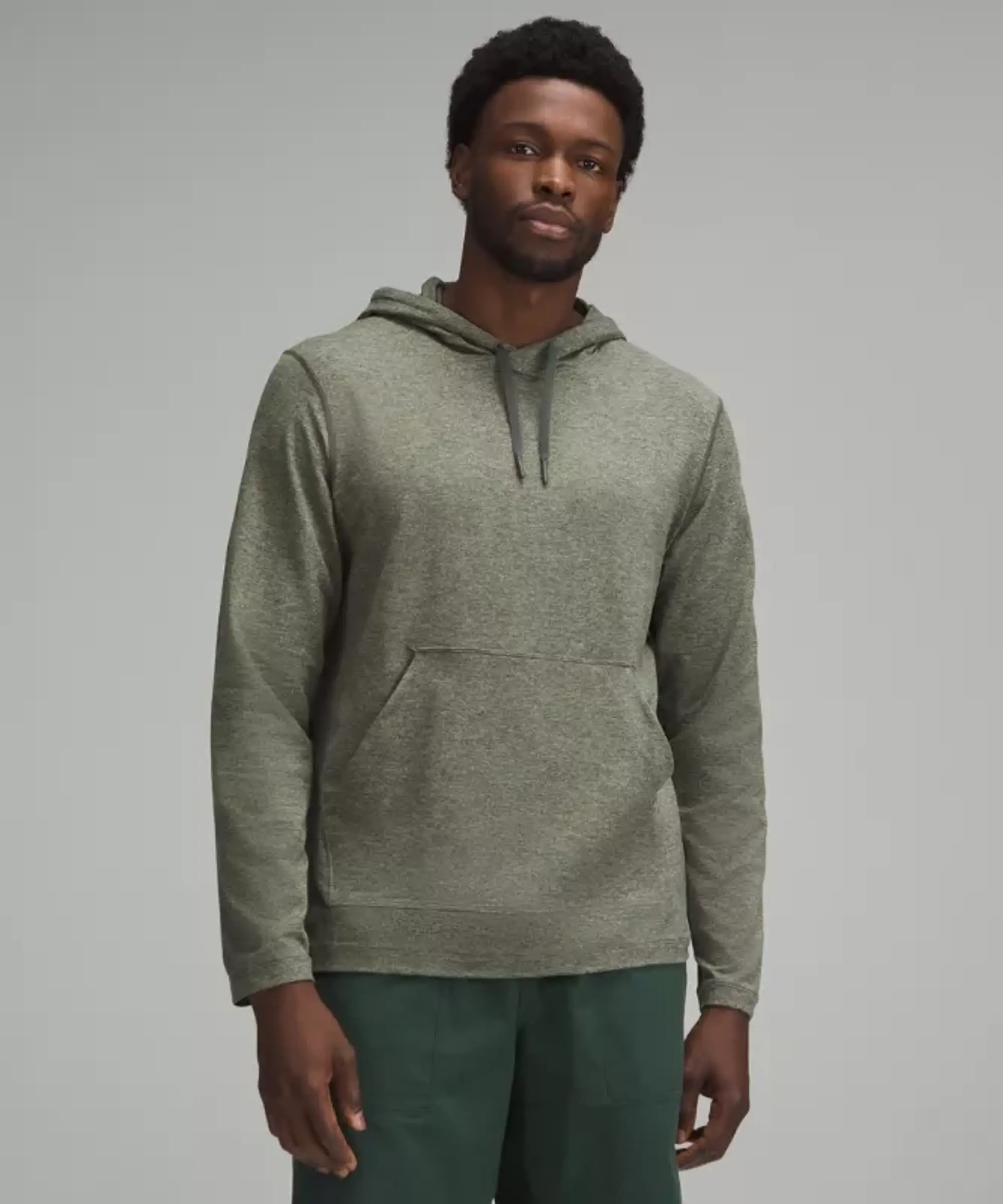 lululemon – Men's Soft Jersey Pullover Hoodie – Color Brown/Green – Size 2XL