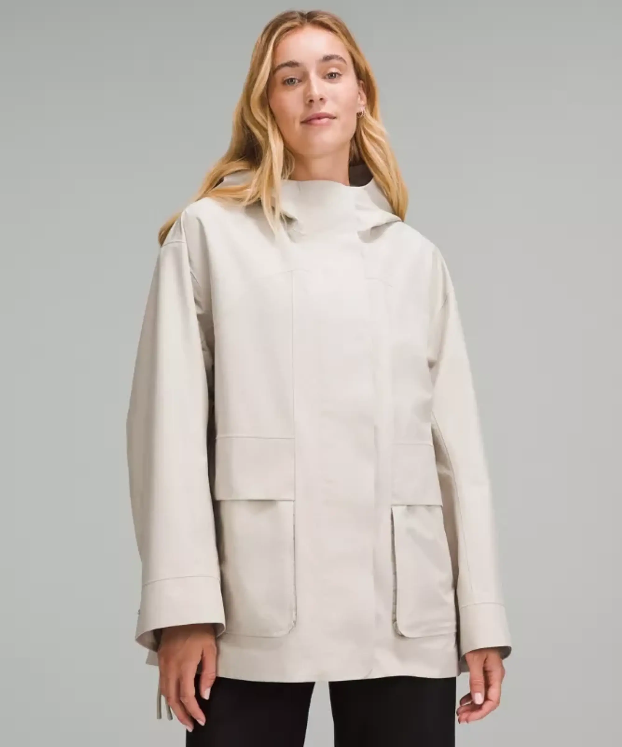 lululemon – Women's Oversized Hooded Rain Jacket – Color White – Size 0