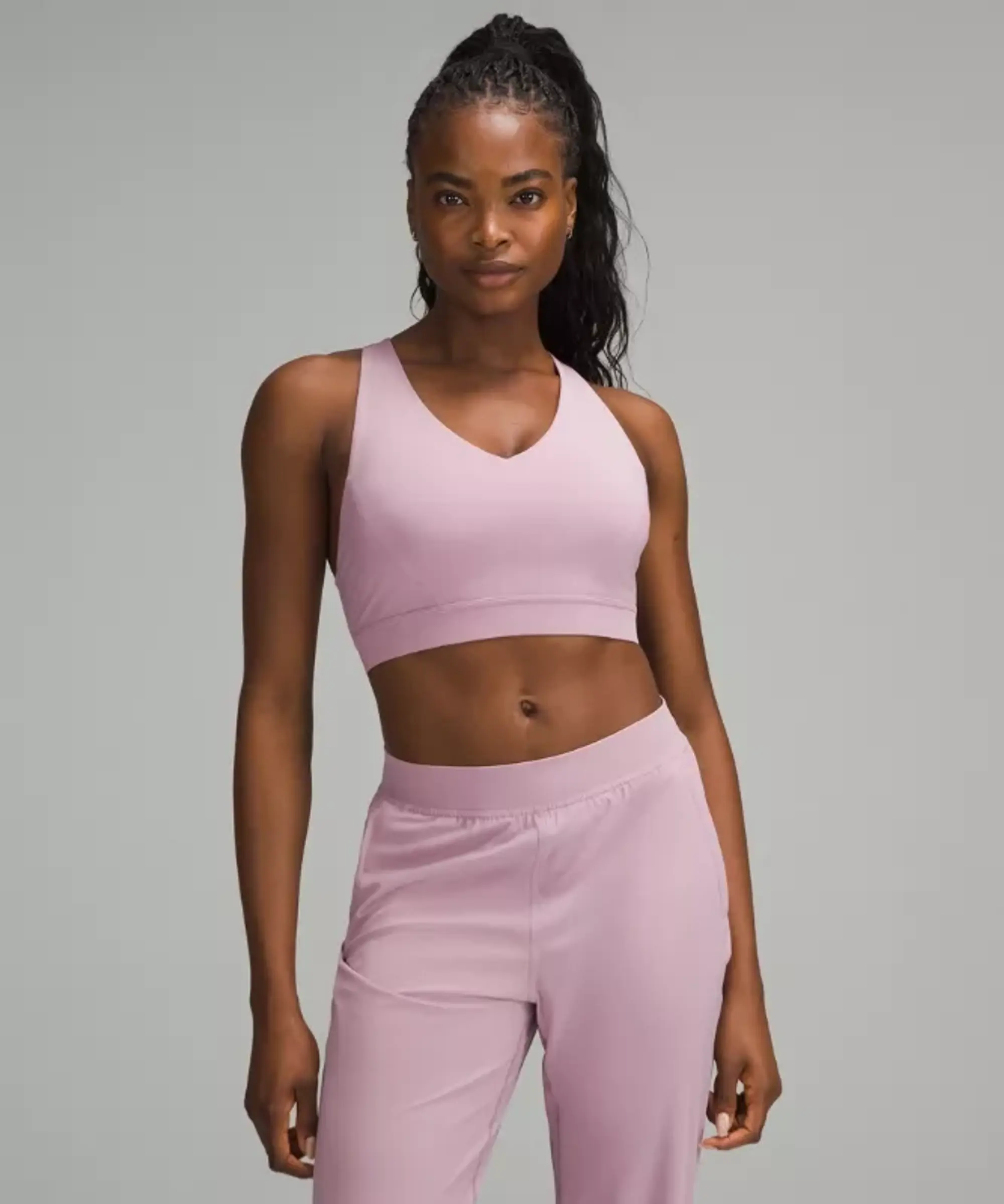 lululemon – Women's Envital Sports Bra Medium Support, D/DD Cup – Color Pink – Size 14