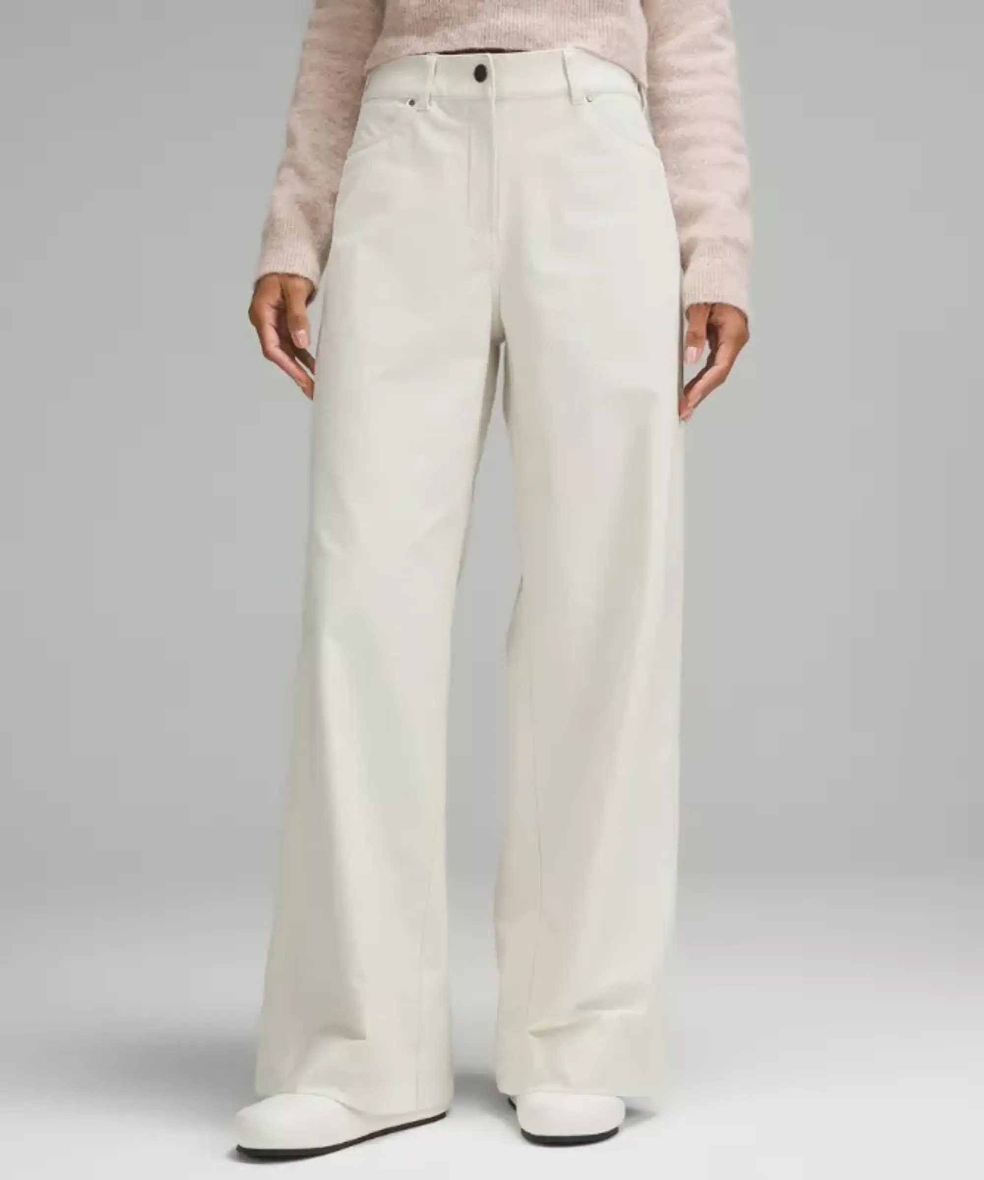 lululemon – Women's City Sleek Utilitech Extra-Wide-Leg Pants Regular – Color White – Size 25