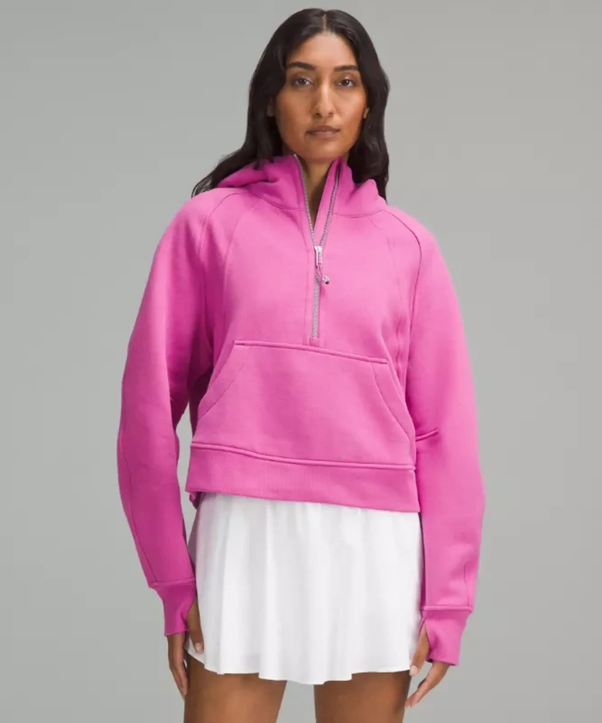 lululemon – Women's Scuba Oversized Half-Zip Hoodie – Color Pink – Size M/L