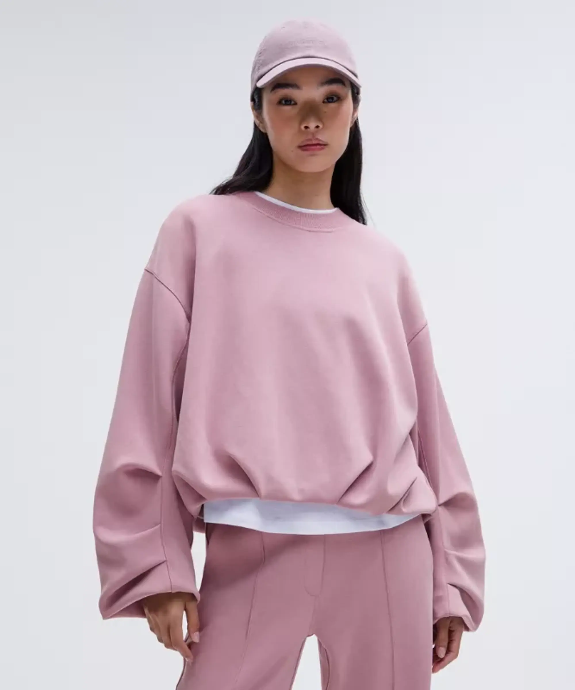 lululemon – Women's Softstreme Voluminous-Sleeve Pullover Sweater – Color Pink – Size L