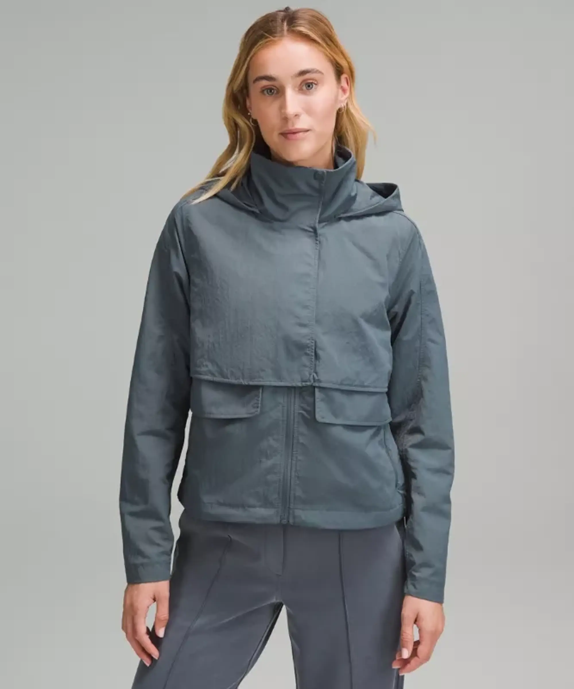lululemon – Women's Always Effortless Classic-Fit Jacket – Color Grey/Blue – Size 0