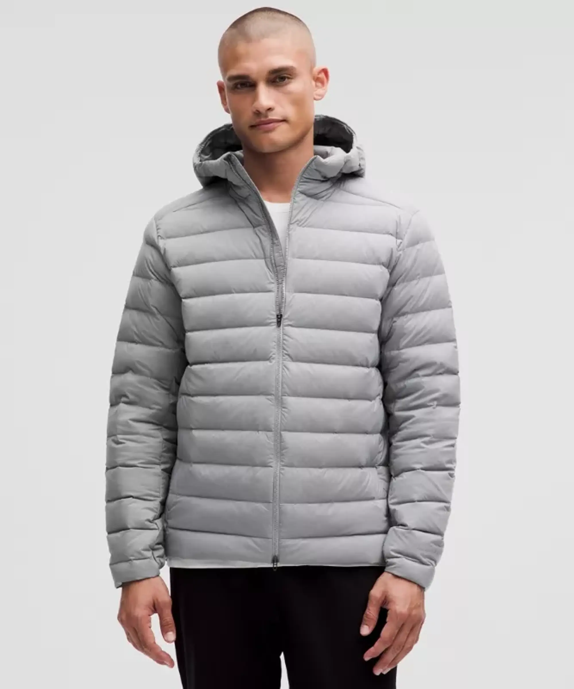 lululemon – Men's Navigation 700-Down-Fill Hoodie – Color Grey – Size L