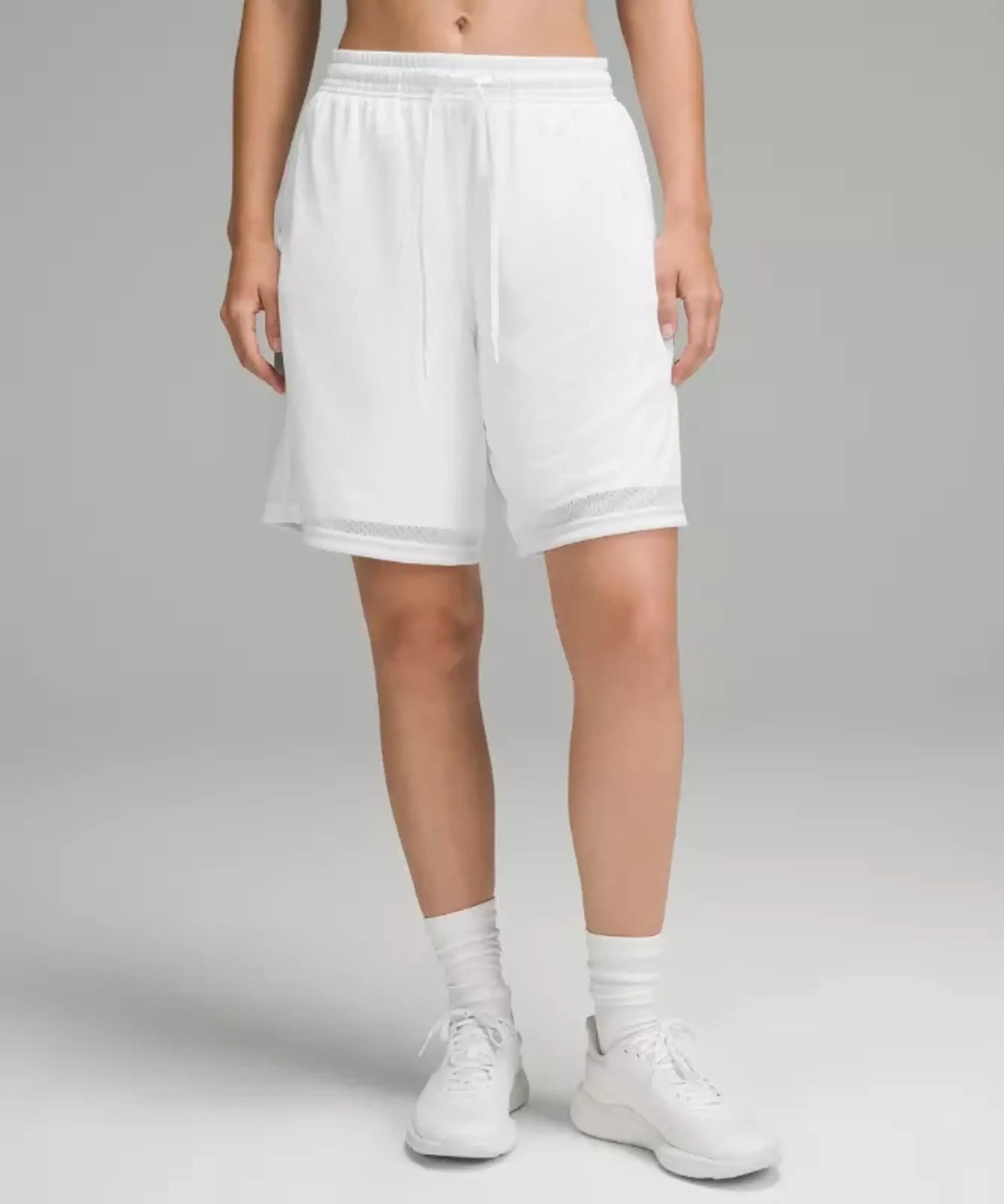 lululemon – Women's Relaxed-Fit Training Shorts – 8" – Color White – Size 2