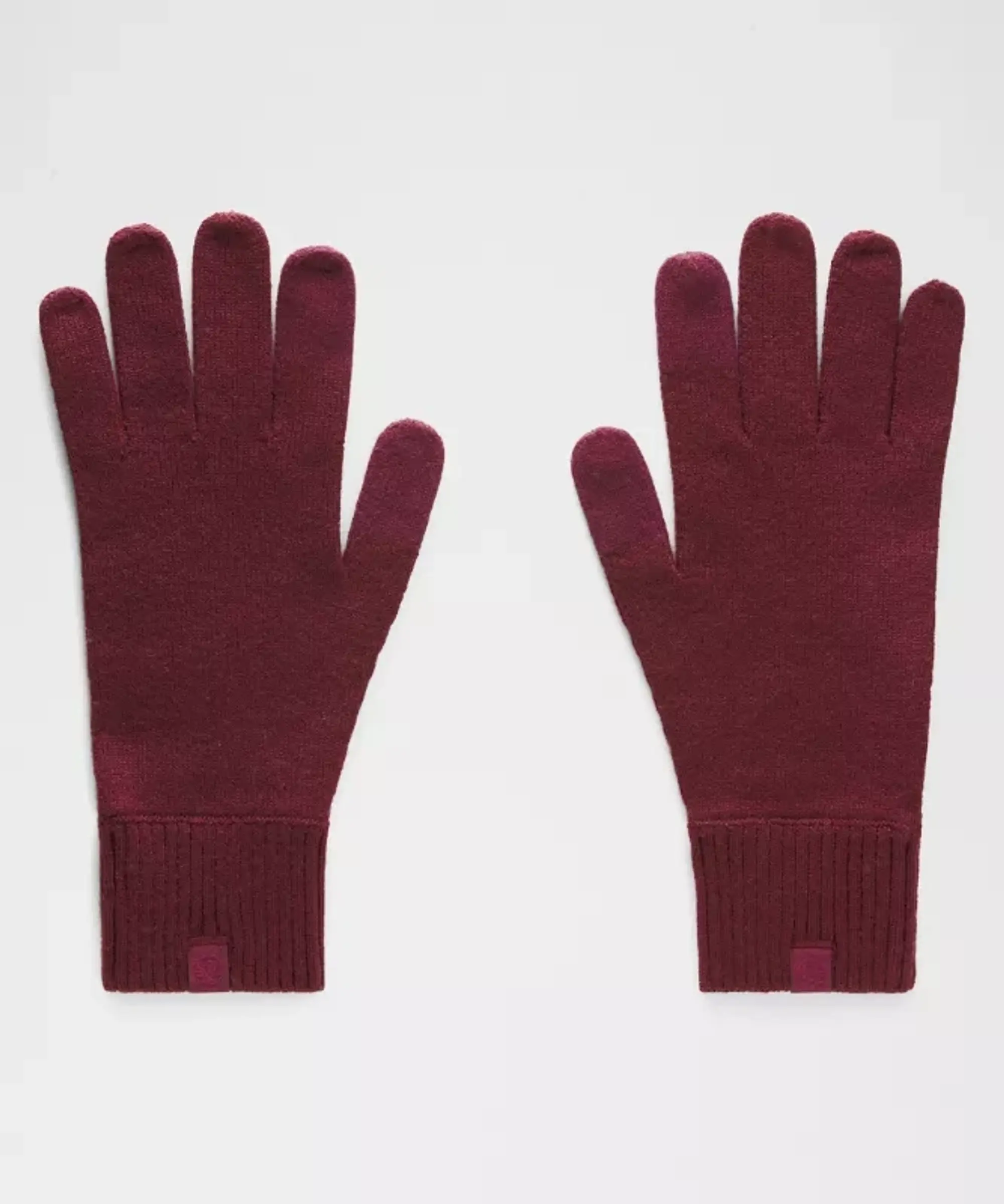 lululemon – Warm Revelation Gloves – Color Burgundy/Red – Size L