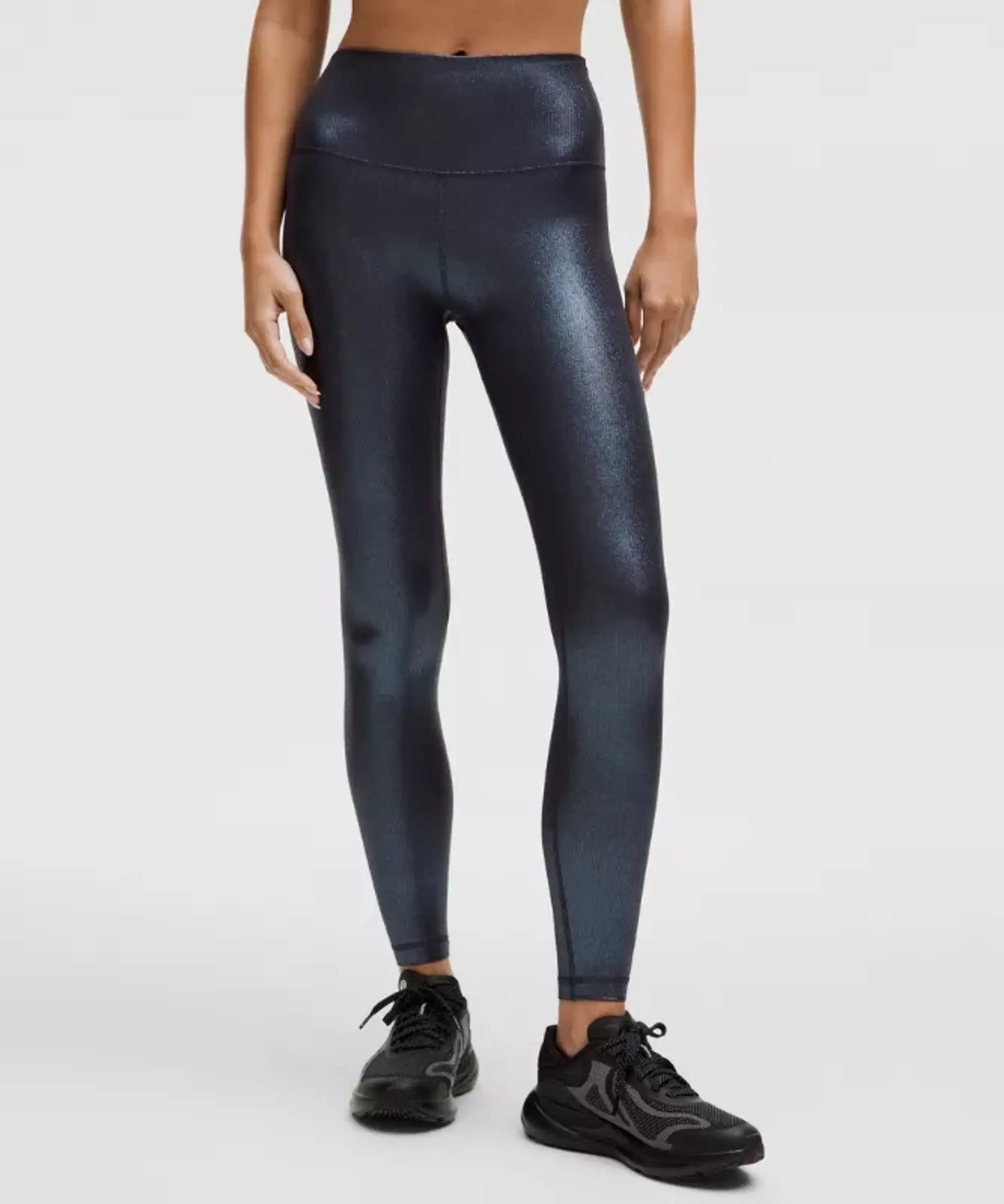 lululemon – Women's Align High-Rise Ribbed Pants Shine – 28" – Color Black/Blue – Size 0