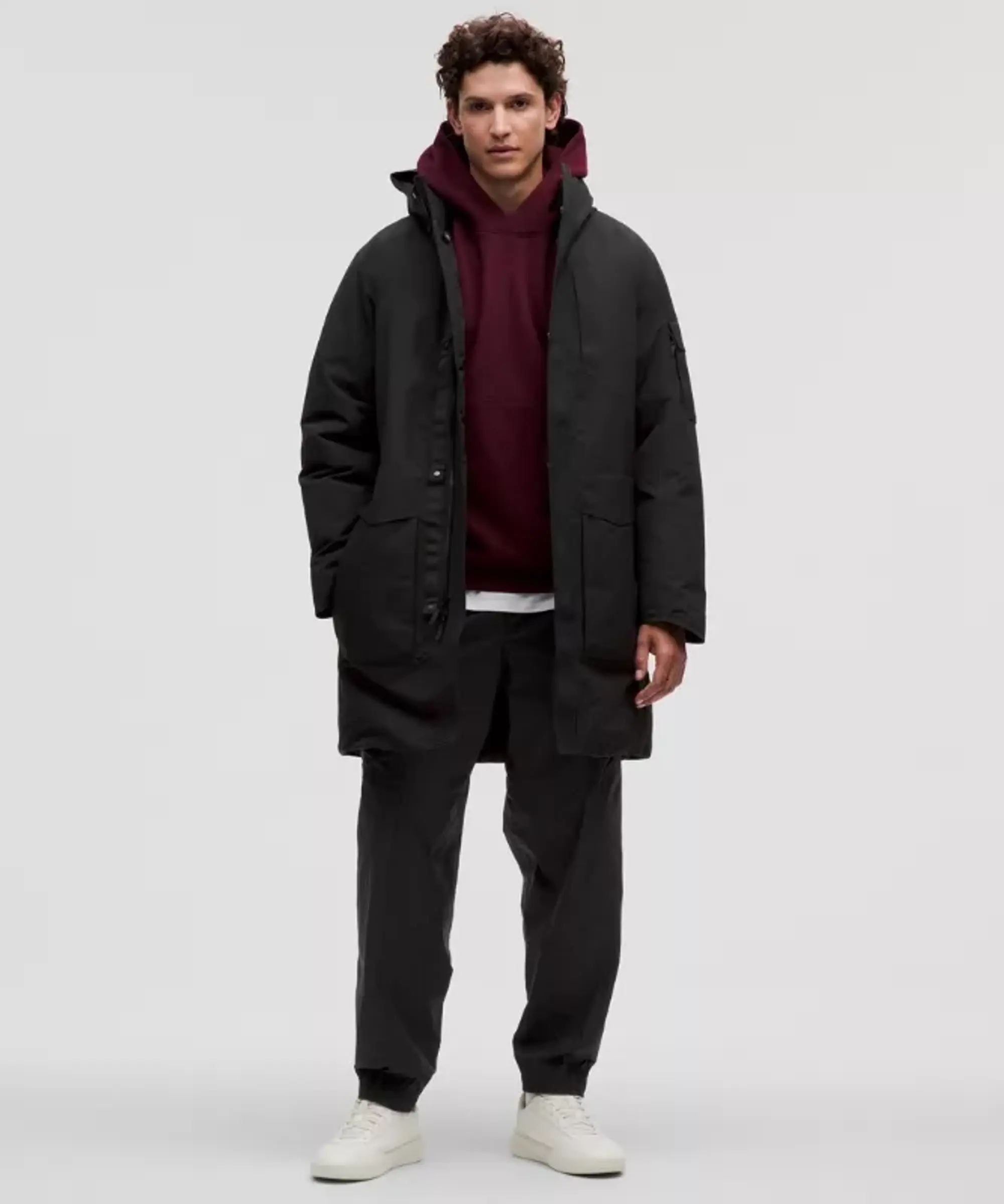 lululemon – Men's Cold City 600-Down-Fill Parka Jacket – Color Black – Size L