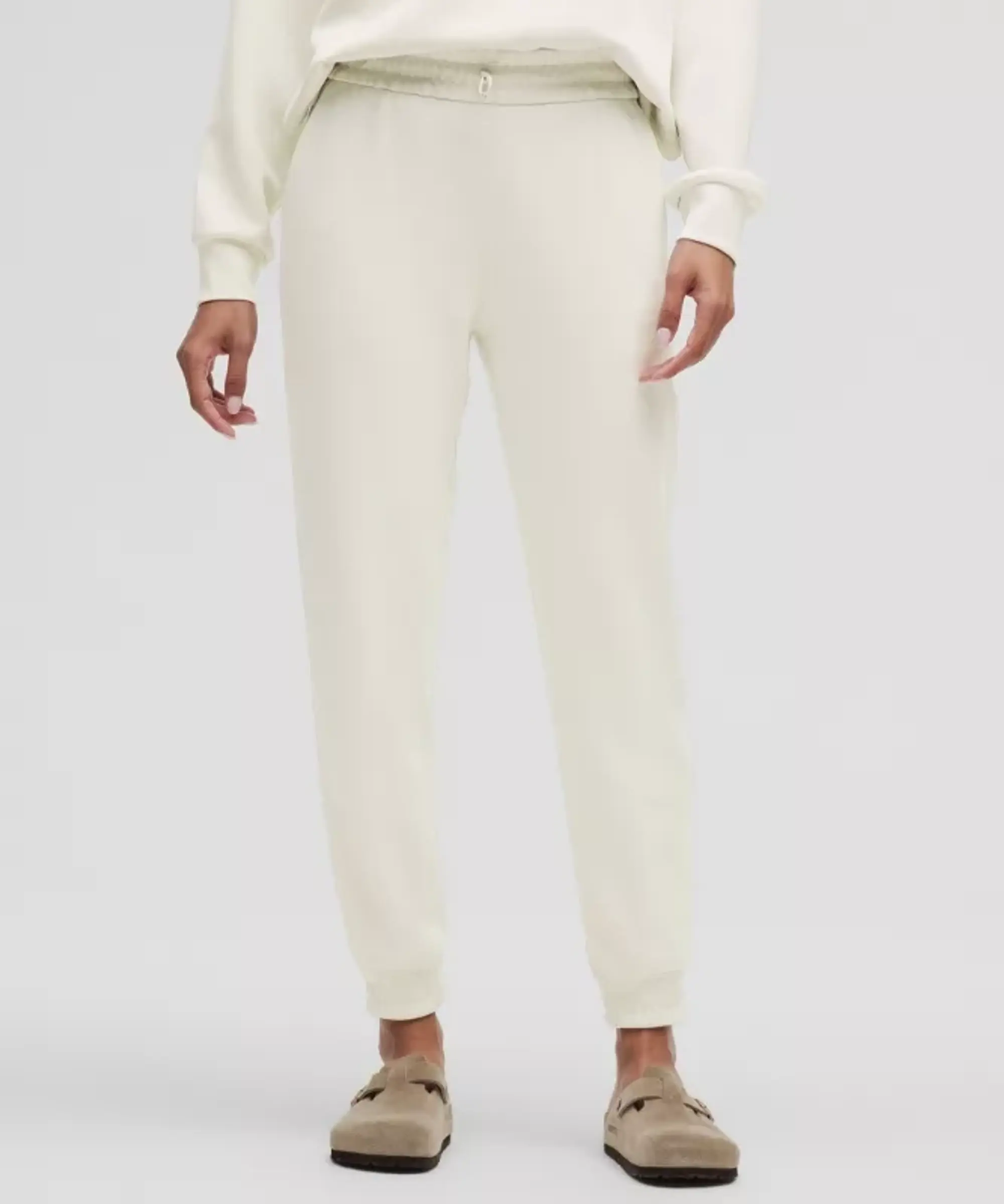 lululemon – Women's Brushed Softstreme High-Rise Joggers – Color White – Size 10
