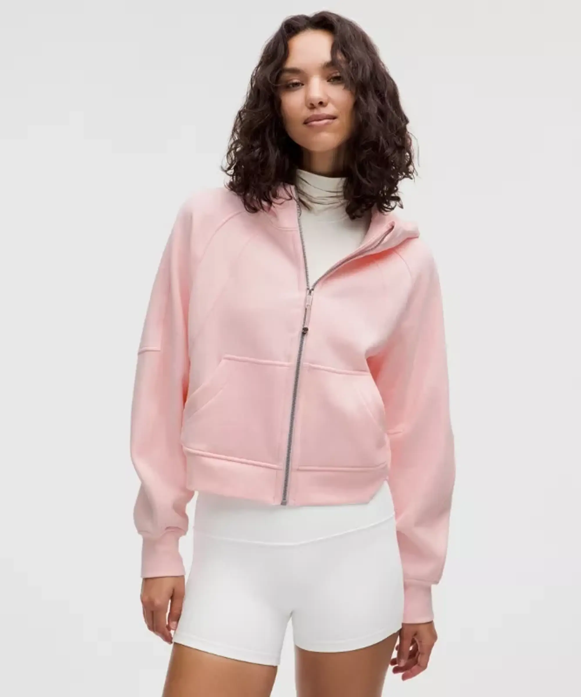 lululemon – Women's Scuba Oversized Full-Zip Hoodie – Color Pink – Size M/L